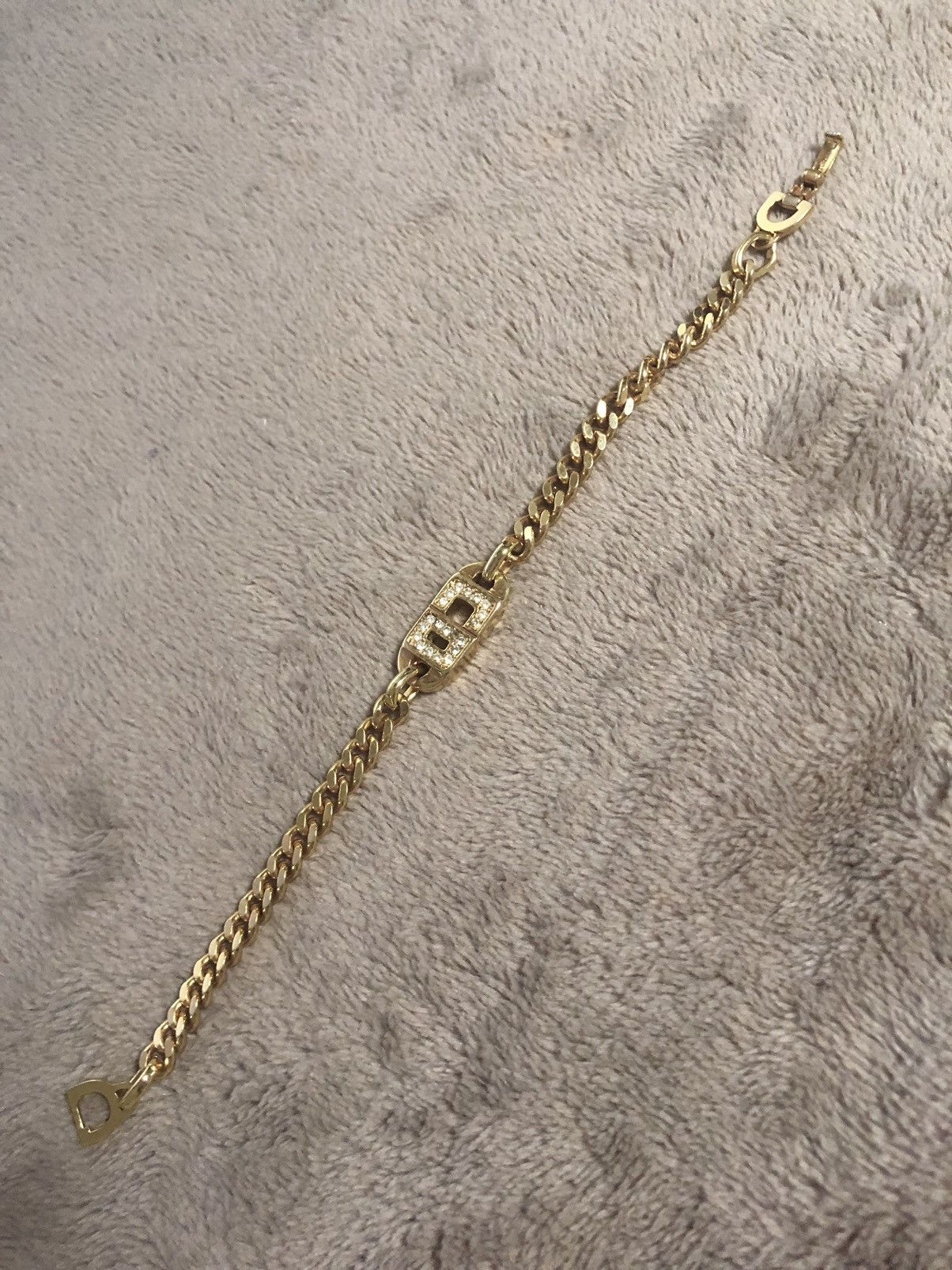 Dior Dior Iced Out CD Cuban Bracelet With Box Size ONE SIZE - 3 Thumbnail