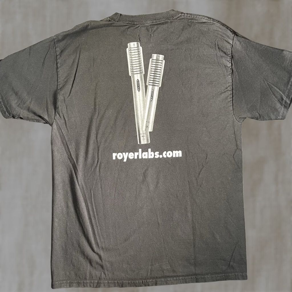 Equipment Royer Labs Shirt Men L Black Music Theme T-Shirt Equipment Promo Luxury Microphone Recording Equipment Mens Adjusted Size US L / EU 52-54 / 3 - 1 Thumbnail