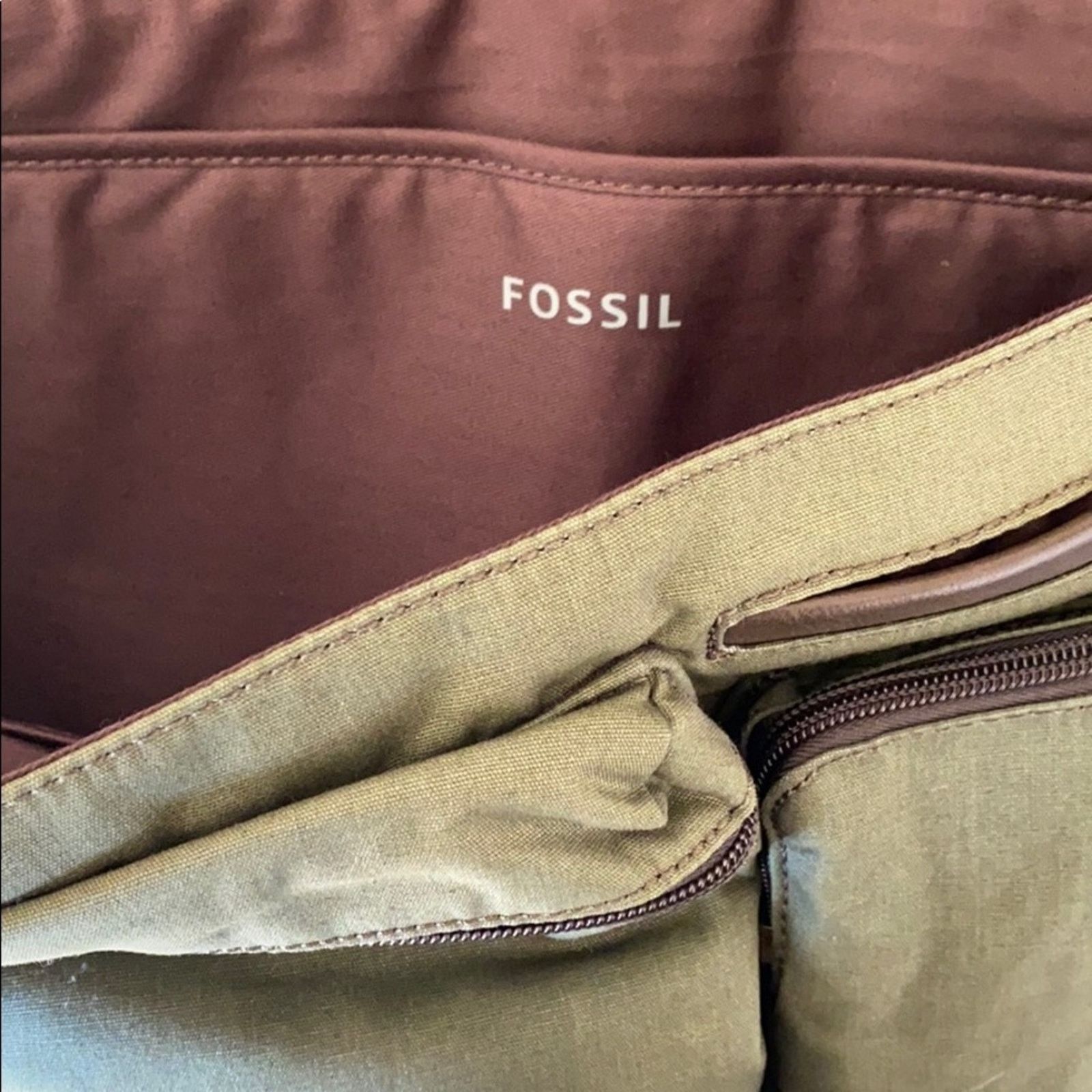 Fossil Fossil laptop Bag crossbody army green NWT Size ONE SIZE - 3 Thumbnail