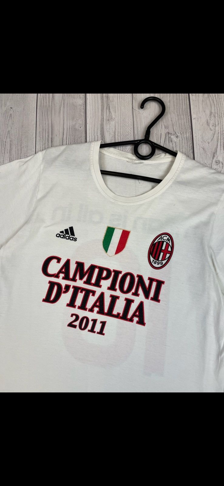 Vintage Vintage AC Milan is all in 18 tee champions italia Size US L / EU 52-54 / 3 - 1 Thumbnail