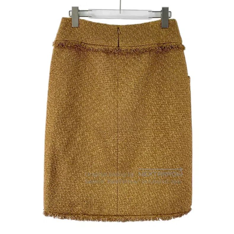 Chanel Chanel Egyptian Craft Workshop Series Golden Woven Tweed T Size 25" / US 0 / IT 36 - 2 Thumbnail