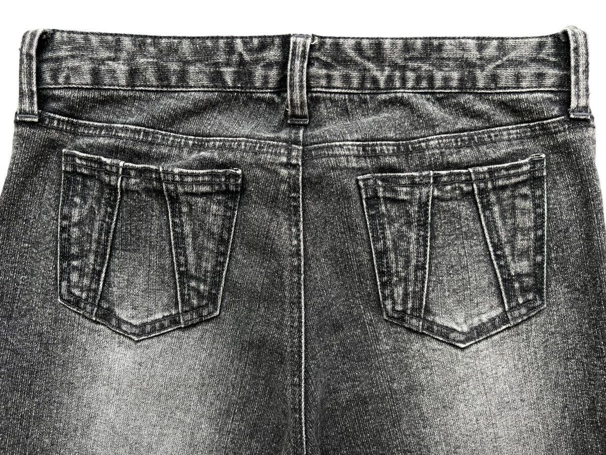 Japanese Brand Flare💥 Daily Topic Patchwork Black Bootcut Pants Jeans 29x29 Size 29" - 7 Thumbnail