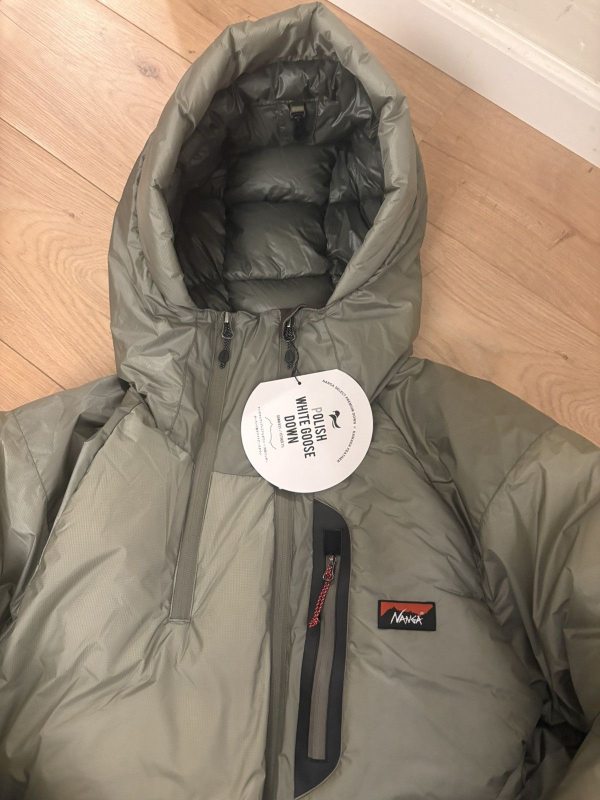 NANGA Brand New NANGA Aurora Tex Light Down Jacket MIKAMI – Sage Size US M / EU 48-50 / 2 - 2 Thumbnail