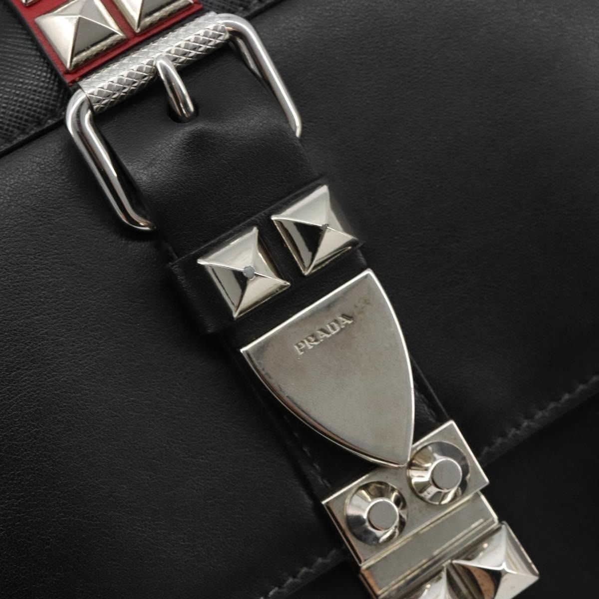 Prada Prada Leather Electra Studs Shoulder Bag Black Size ONE SIZE - 2 Thumbnail