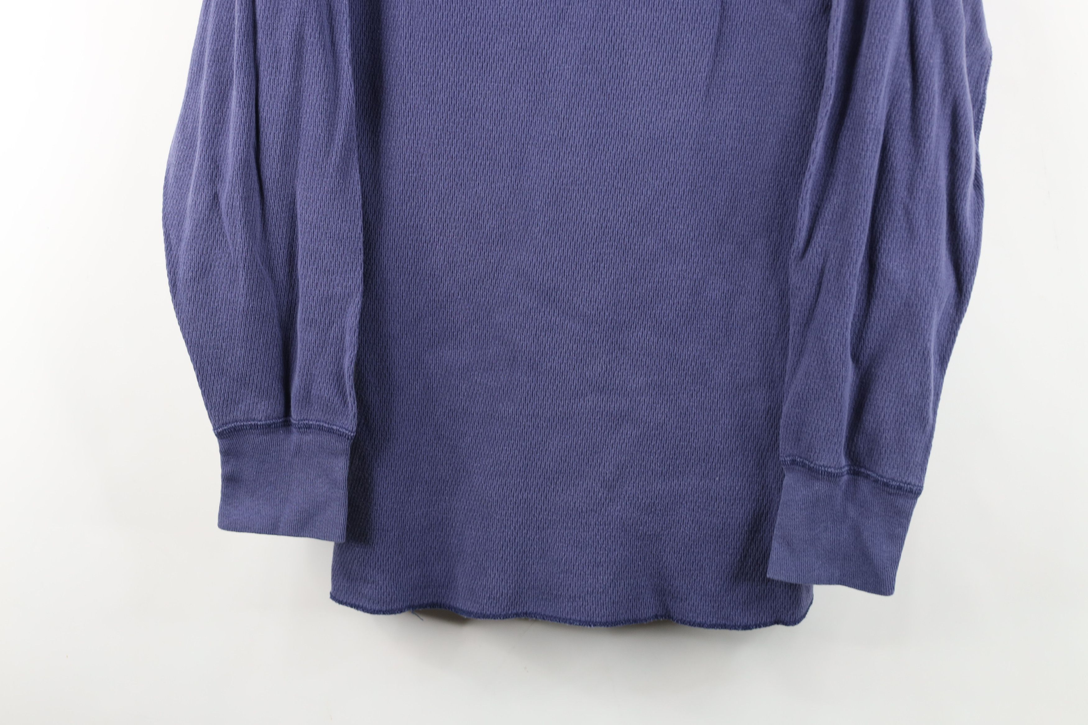 Vintage Vintage 90s Streetwear Waffle Knit Long Sleeve T-Shirt USA Size US XL / EU 56 / 4 - 3 Thumbnail