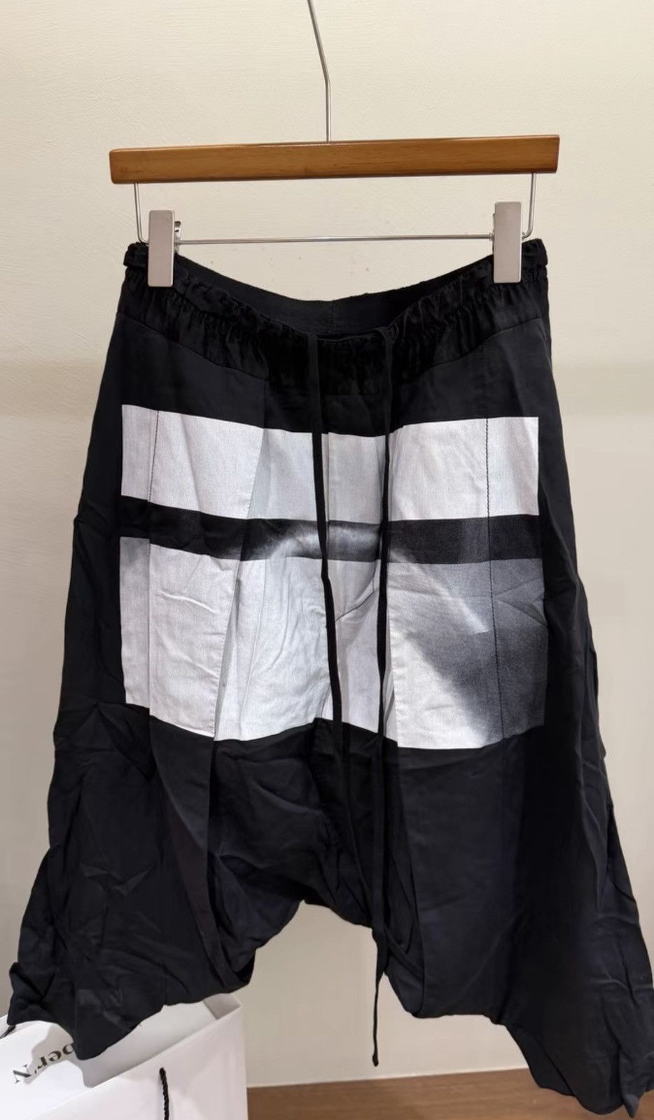 Julius Julius_7 Double-Layer Coated Drop-Crotch Shorts Size US 32 / EU 48 - 1 Thumbnail
