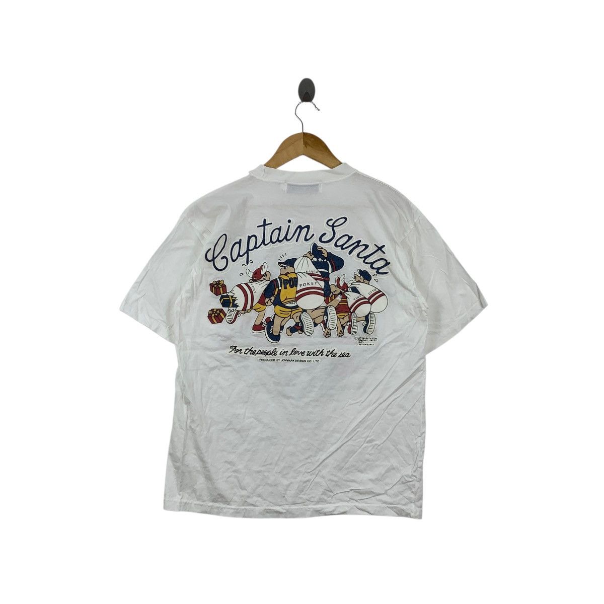 Captain Santors Vintage CAPTAIN SANTA CARTOON People Of Sea Tee Shirt Top Size M / US 6-8 / IT 42-44 - 7 Thumbnail