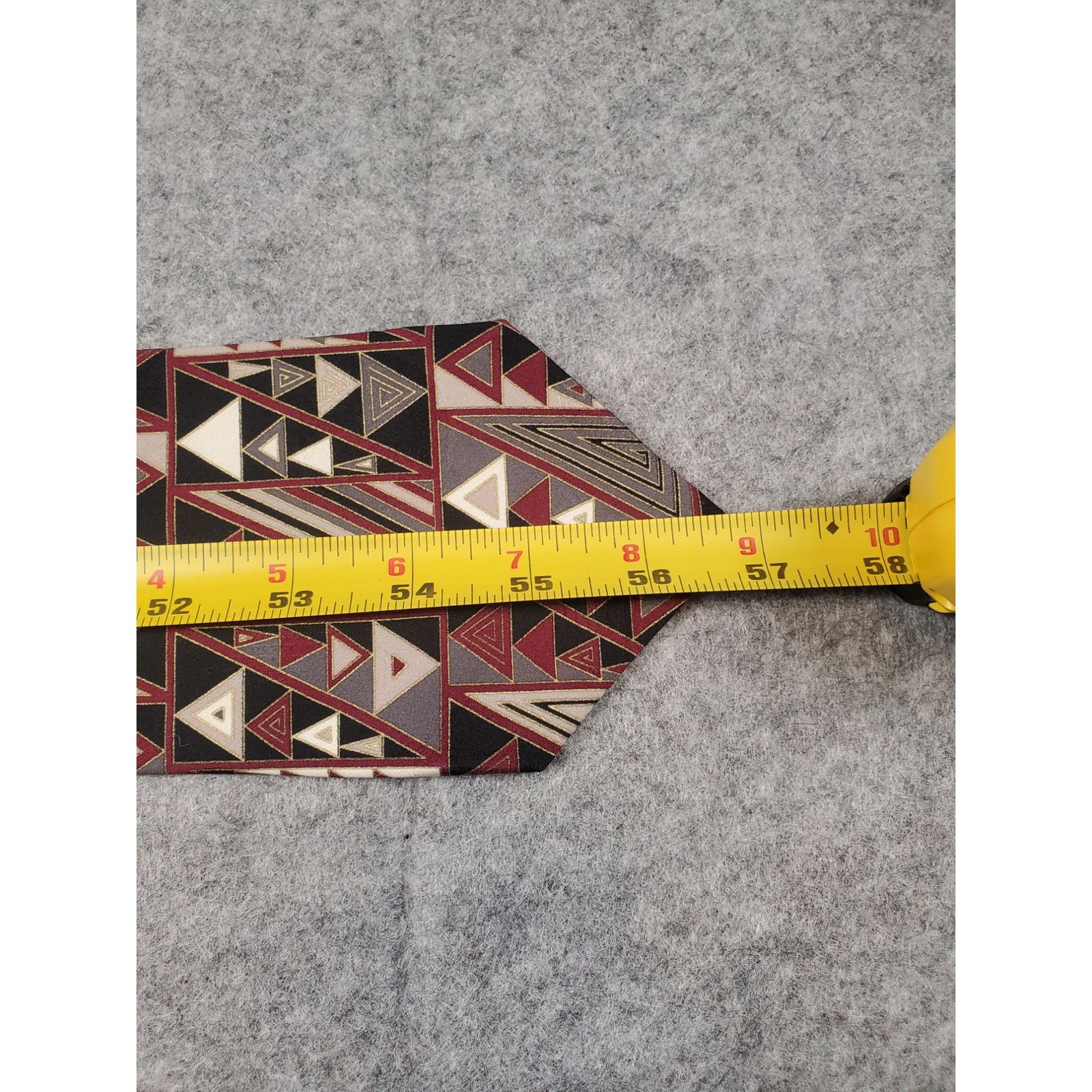 Courreges Vintage Courreges Homme Men's Silk Necktie Retro Geometric Size ONE SIZE - 8 Thumbnail