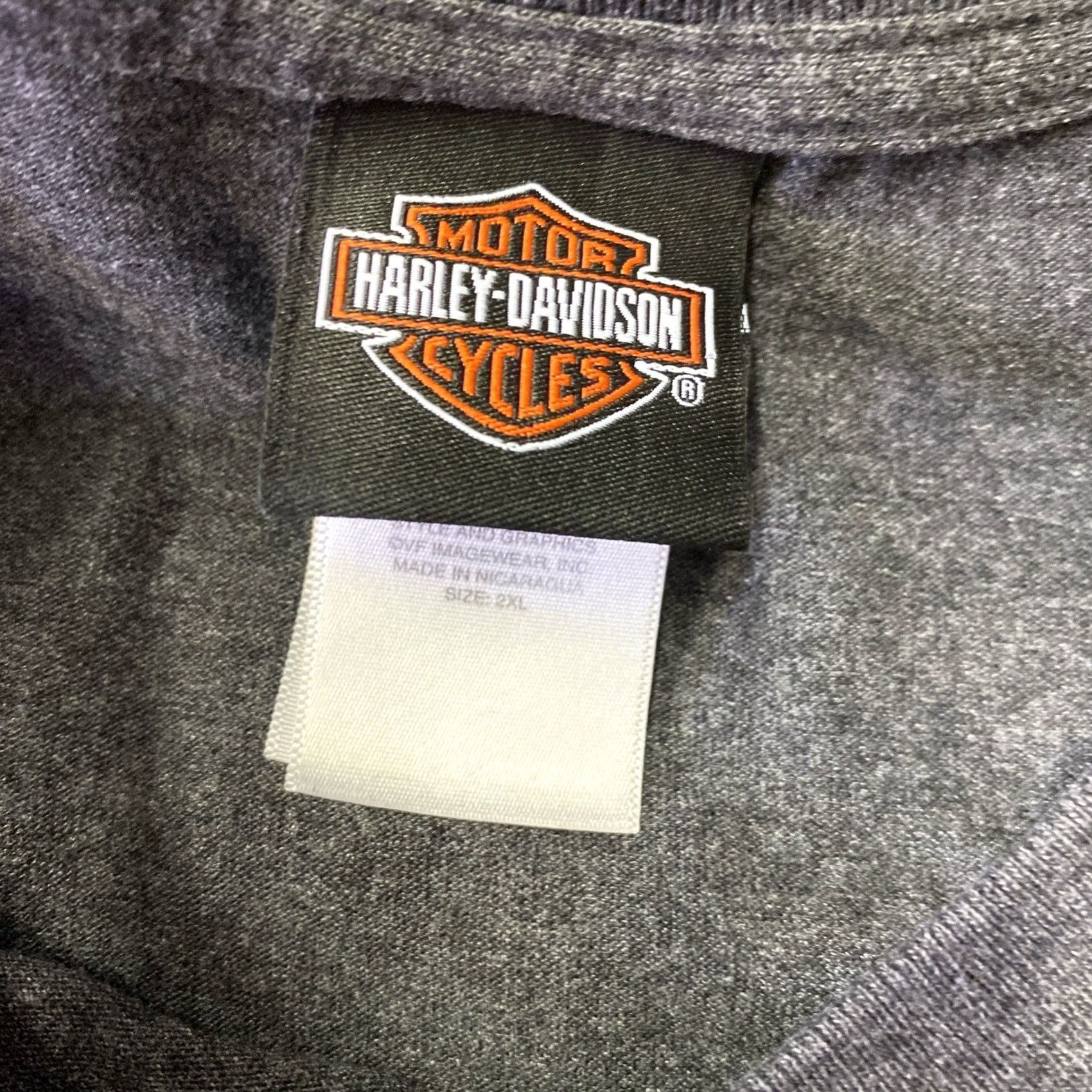 Harley Davidson Harley-Davidson Motorcycles T-Shirt Inside Passage Ketchikan Alaska Gray 2XL Crew Neck Short Sleeve Logo Plain Cotton Men Vintage No Size US XXL / EU 58 / 5 - 2 Thumbnail