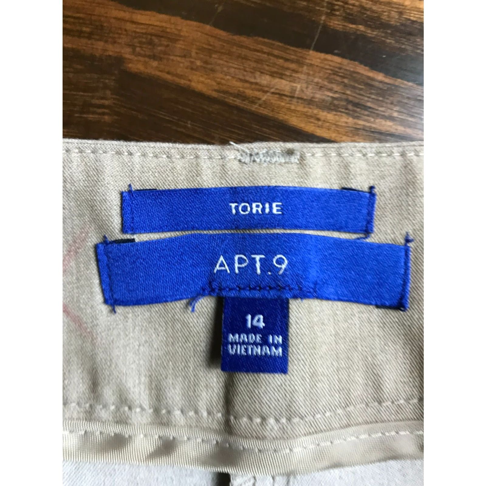Apt. 9 Apt. 9 Pants Women's Size 14 Cropped Tan Brown Dress Pants Pockets Size 36" / US 14 / IT 50 - 6 Thumbnail