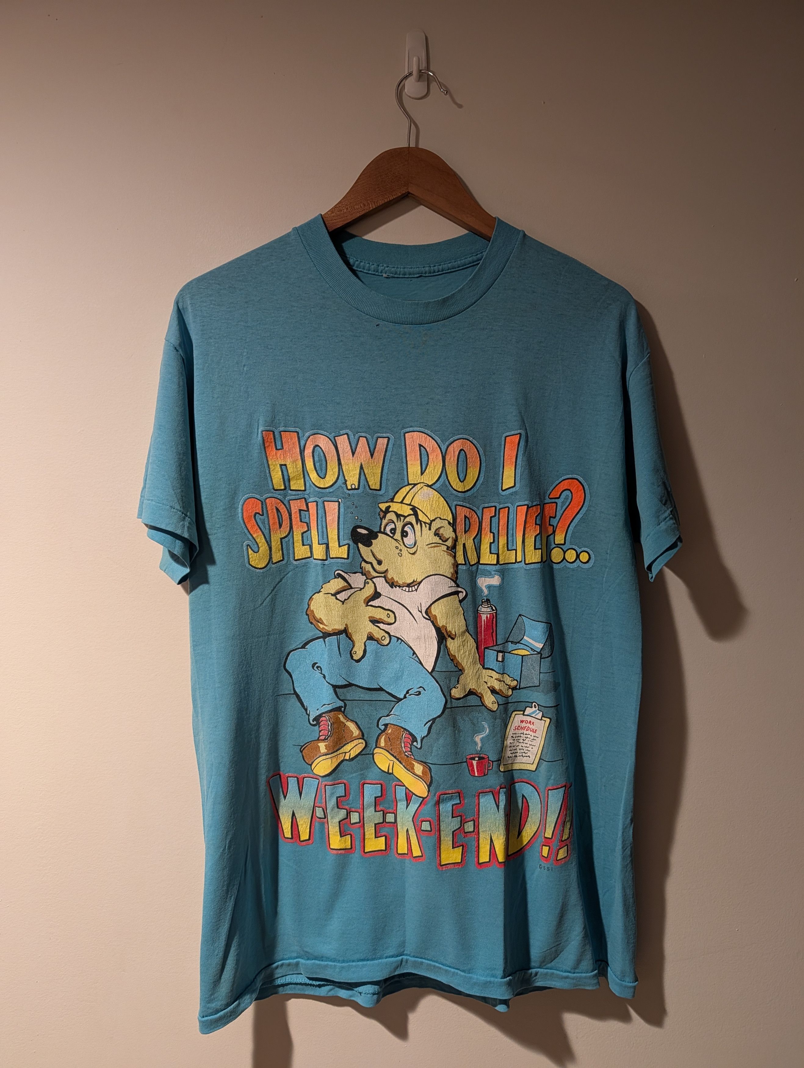 Arts & Science Vintage 90s How Do I Spell Relief Weekend Large T-Shirt Size US L / EU 52-54 / 3 - 1 Thumbnail