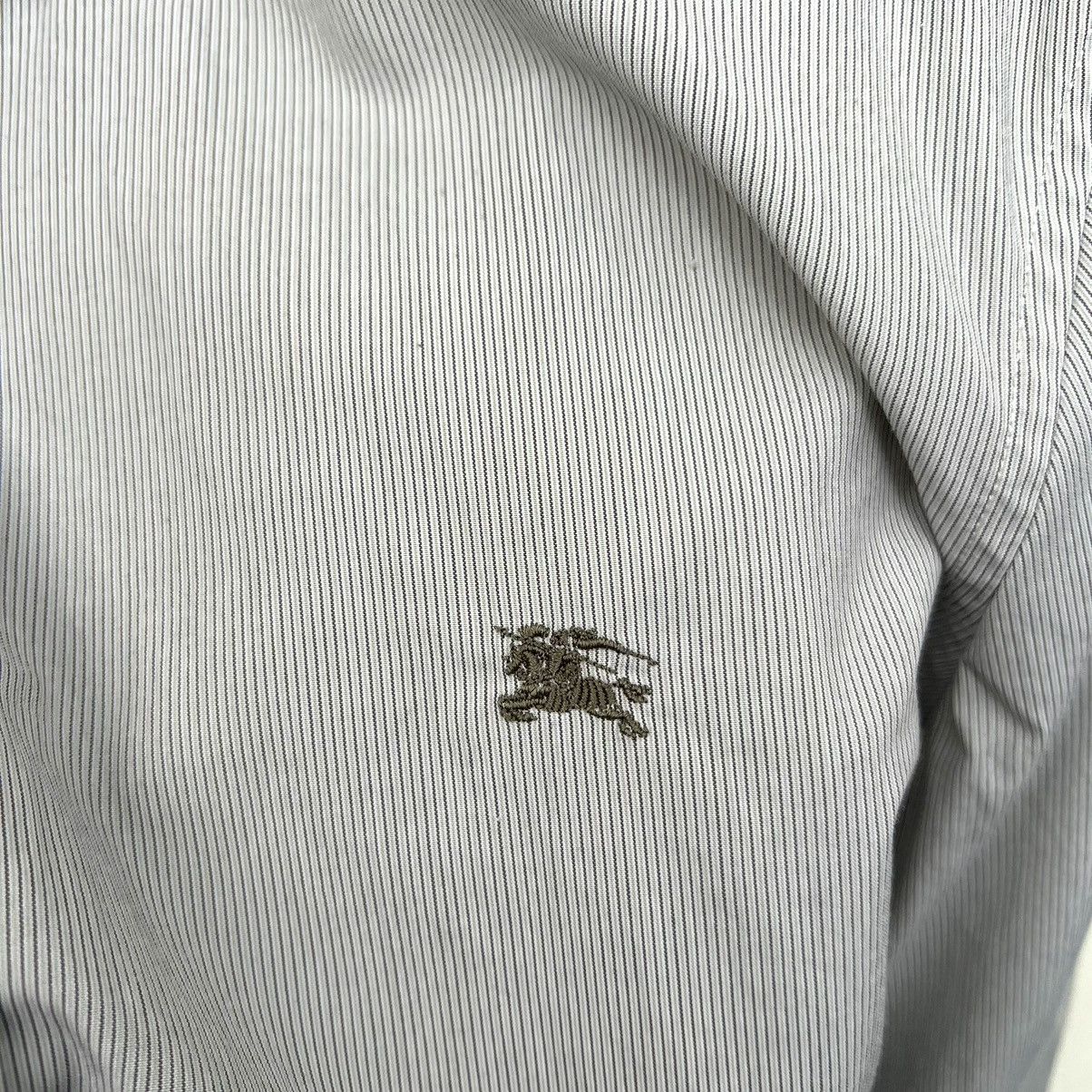 Burberry × Designer BURBERRY BRIT STRIPED LONG SLEEVE SHIRT Size US M / EU 48-50 / 2 - 2 Thumbnail