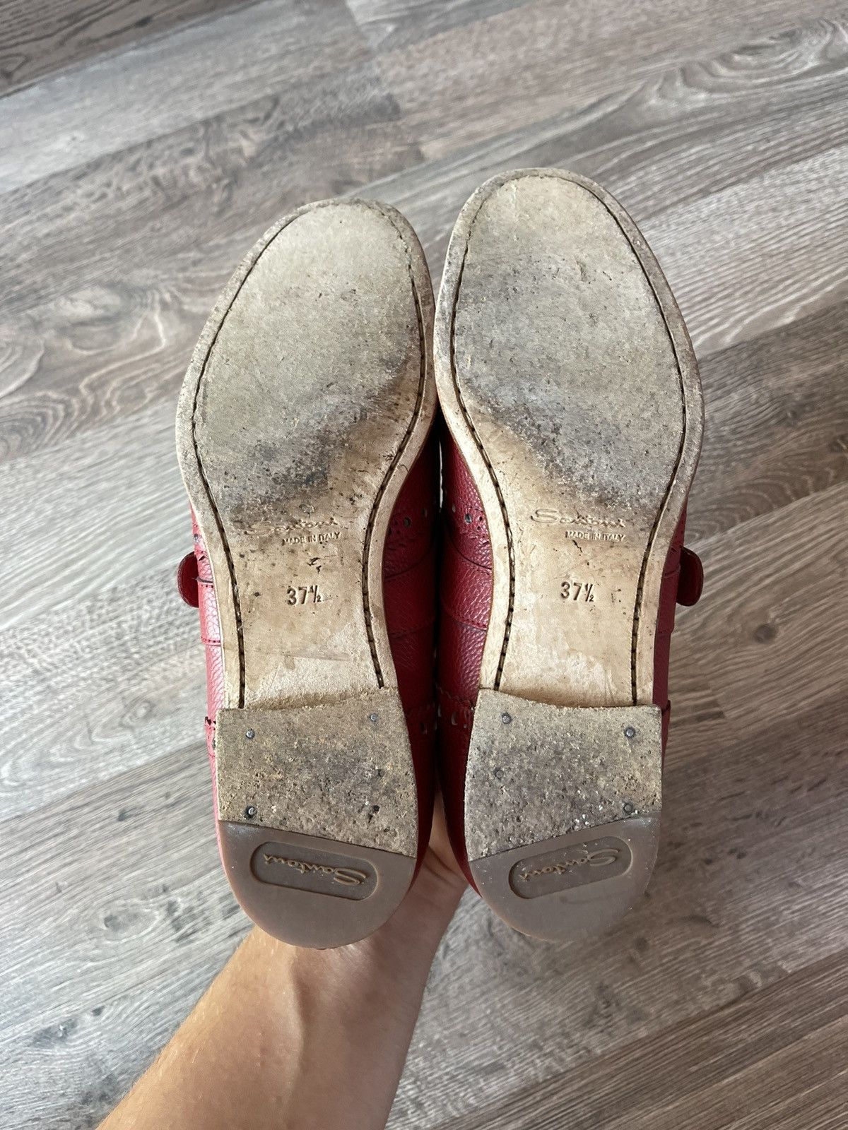 Leather × Santoni Santoni Reflection-Effect Leather Penny Loafers MadelnItaly Size US 8 / IT 38 - 6 Thumbnail