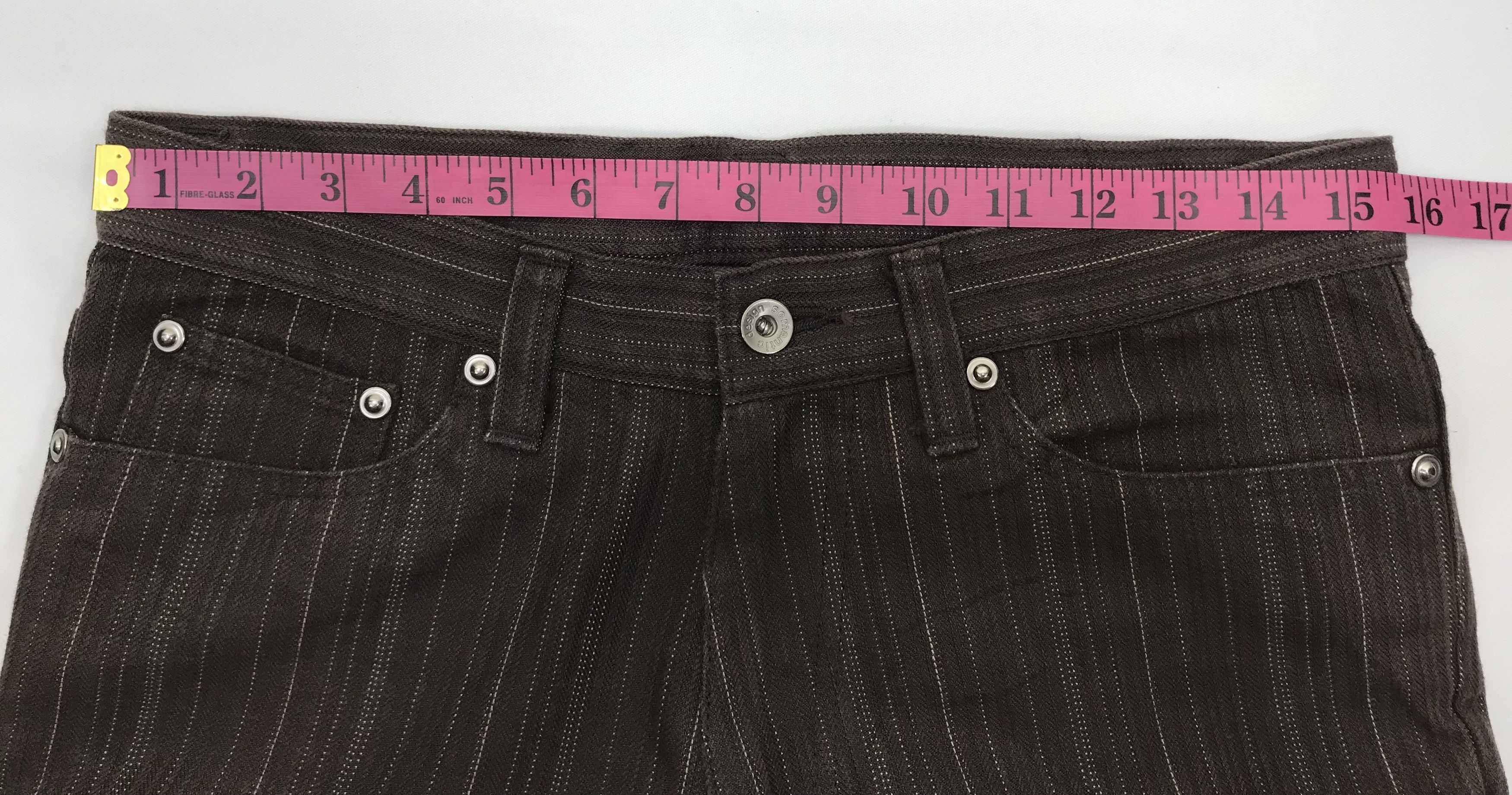 semanticdesign Semantic Design Striped Flare Jeans Bell Bottom Denim Size US 31 - 16 Thumbnail
