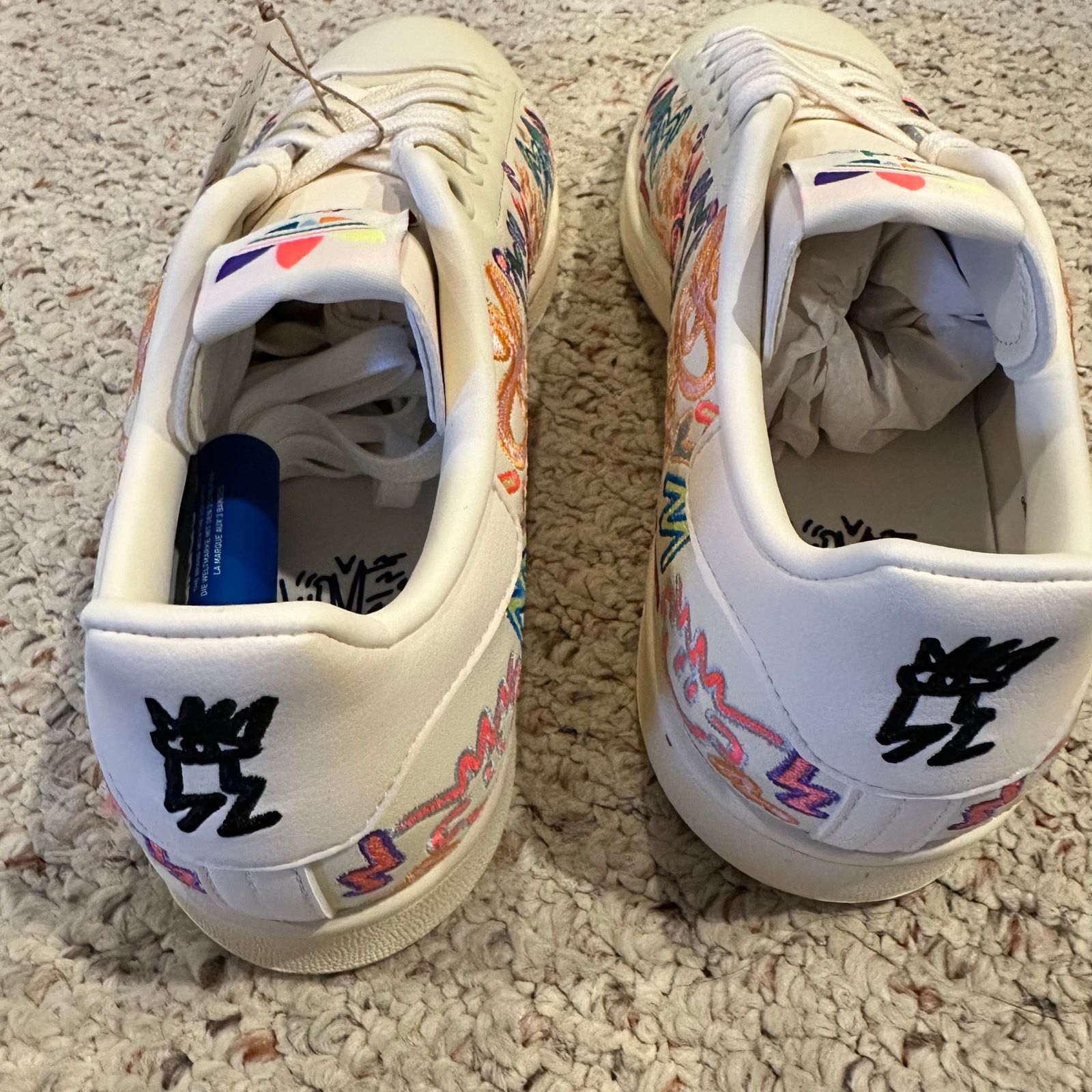 Adidas Adidas Stan Smith Kris Andrew 9.5 White Multicolor Sneakers Size US 9.5 / EU 42-43 - 8 Thumbnail