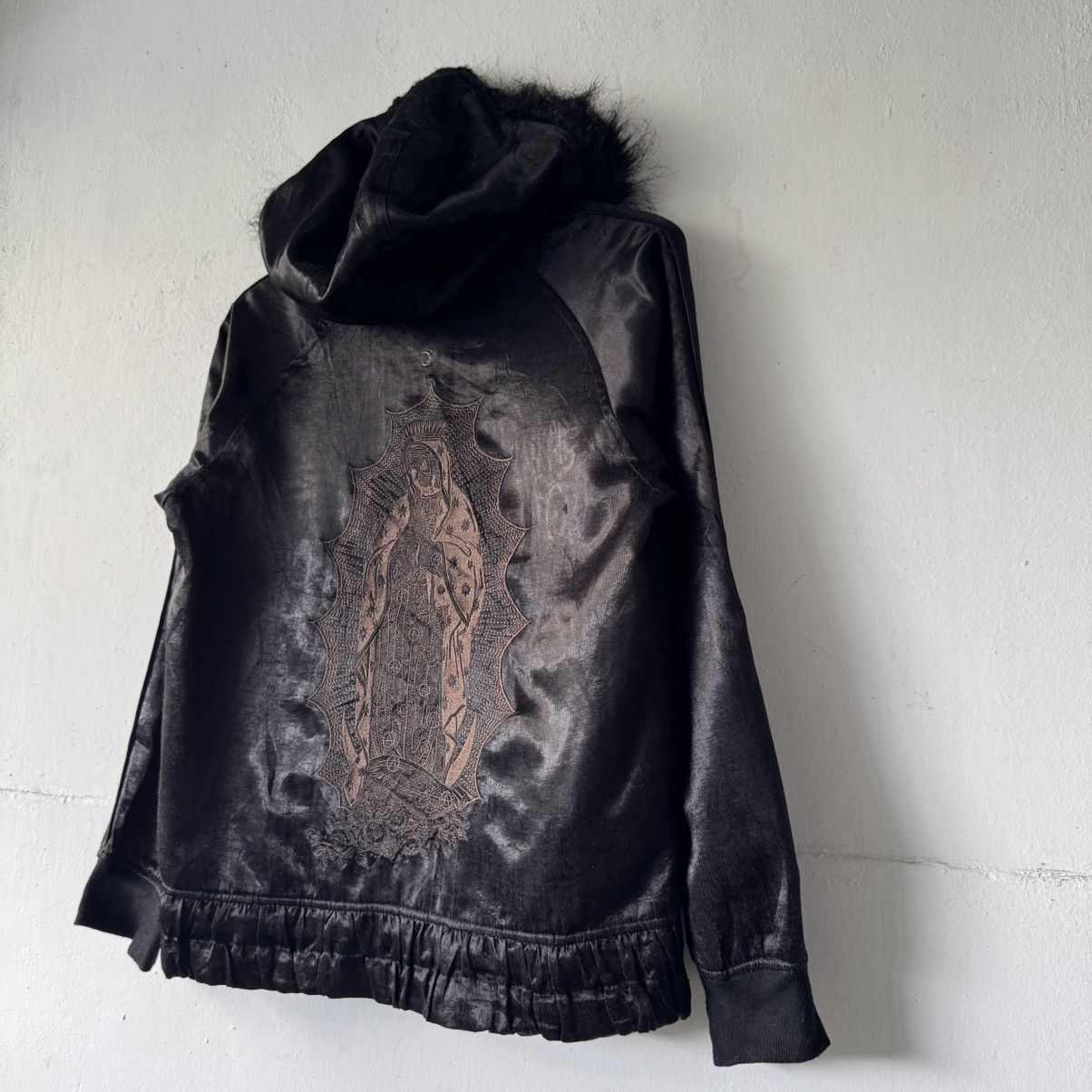 If Six Was Nine Vintage Algonquins Embroidery Logo Silk Fur Hoodie Size US S / EU 44-46 / 1 - 16 Thumbnail