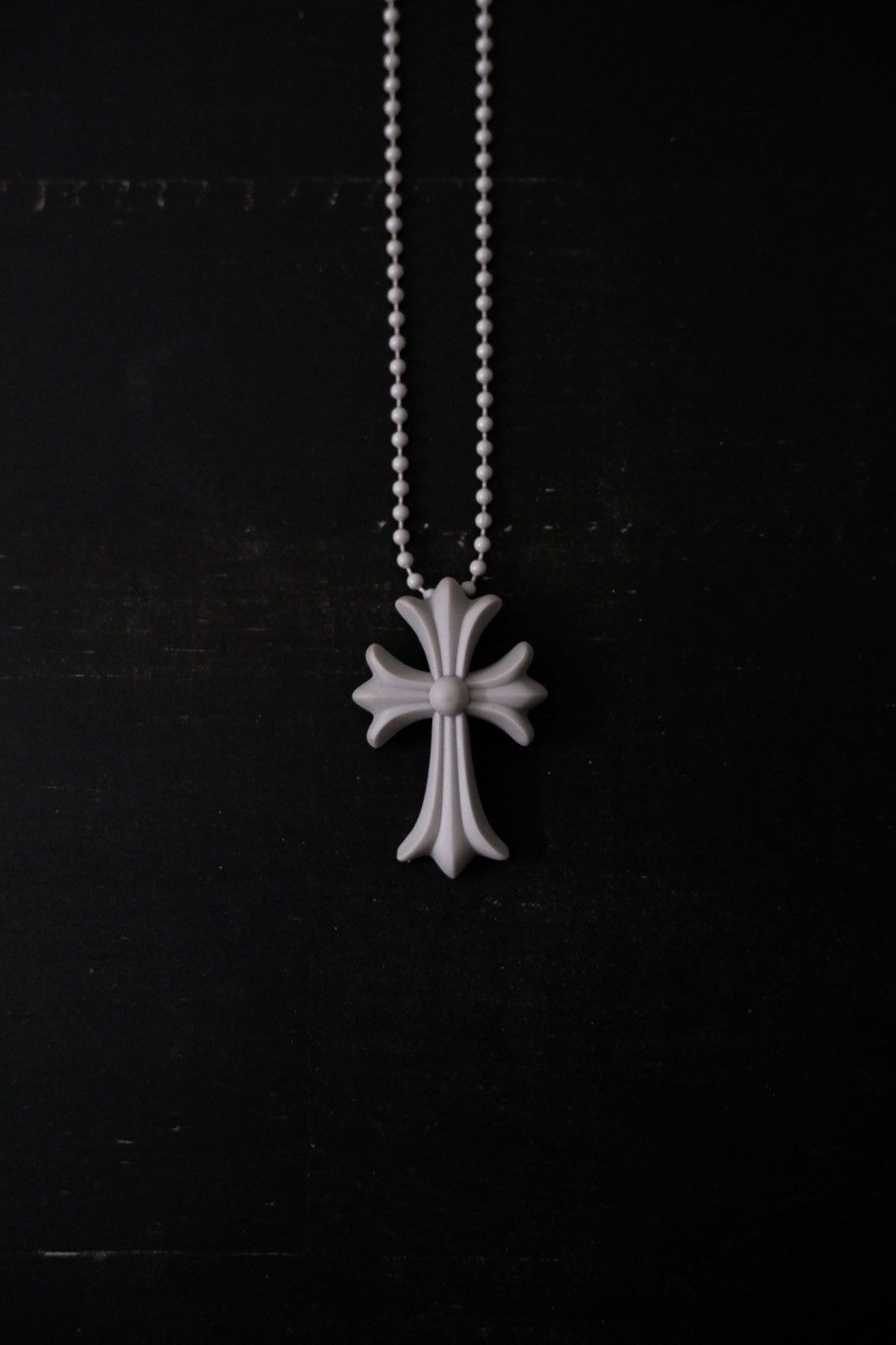 Chrome Hearts Chrome Hearts Silichrome Cross Necklace Size ONE SIZE - 4 Thumbnail