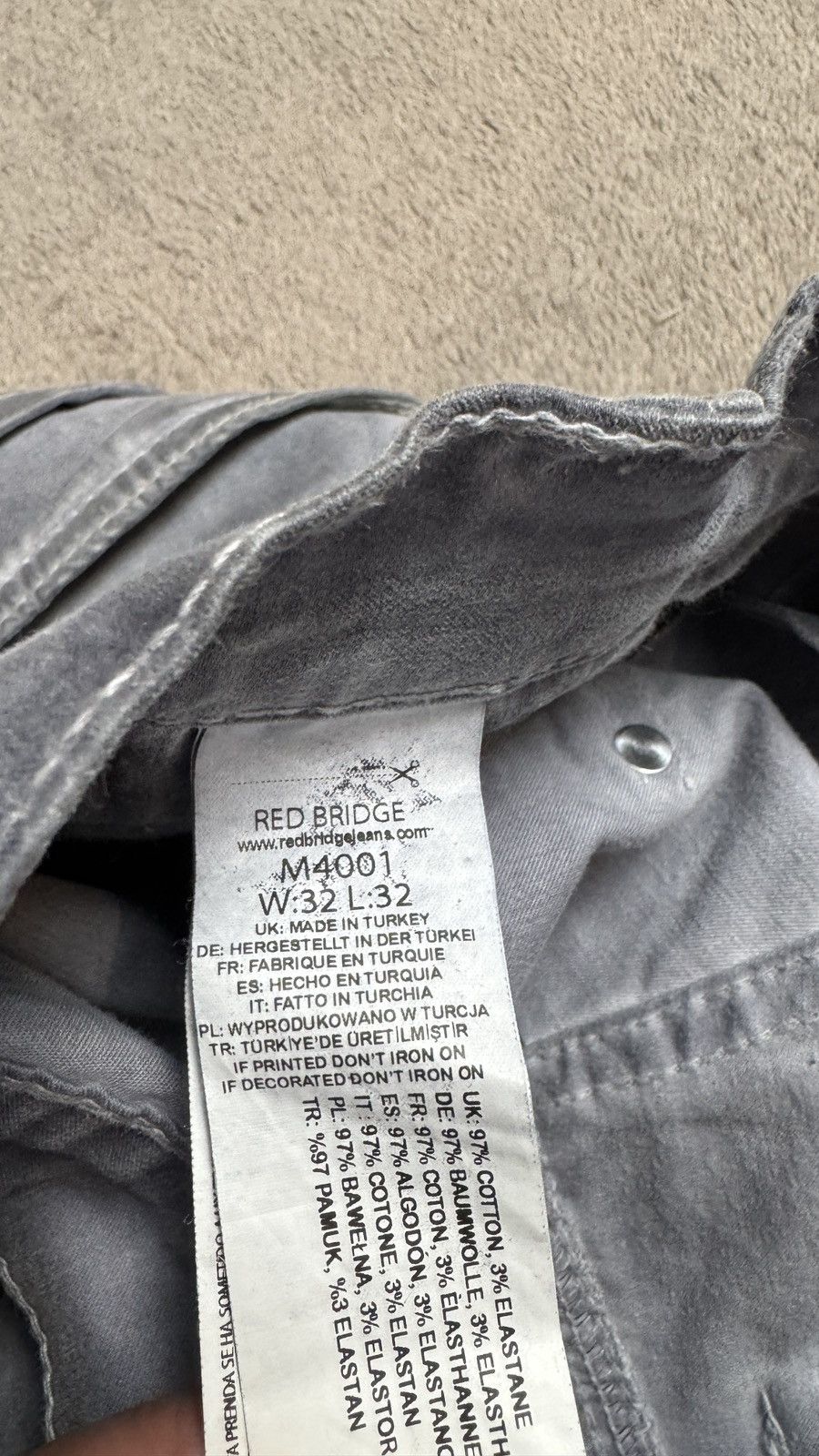 Japanese Brand Vintage Slim Fit Wash Jeans Y2K ysl punk hedi slimane purple Size US 32 / EU 48 - 5 Thumbnail