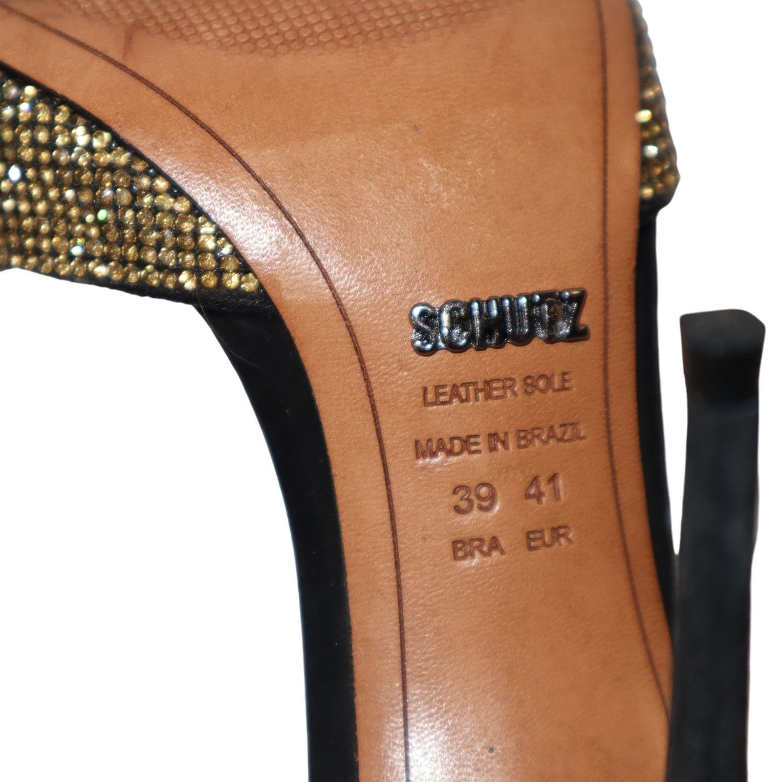 SCHUTZ Schutz Women's Suede Crystal Toe Accent D'Orsay Pumps US 9 Size US 9 / IT 39 - 7 Thumbnail