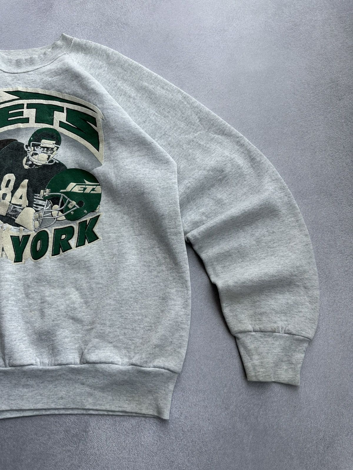 NFL Vintage NFL New York Jets Grey Crewneck Sweatshirt 90s Sz XL Size US XL / EU 56 / 4 - 8 Thumbnail