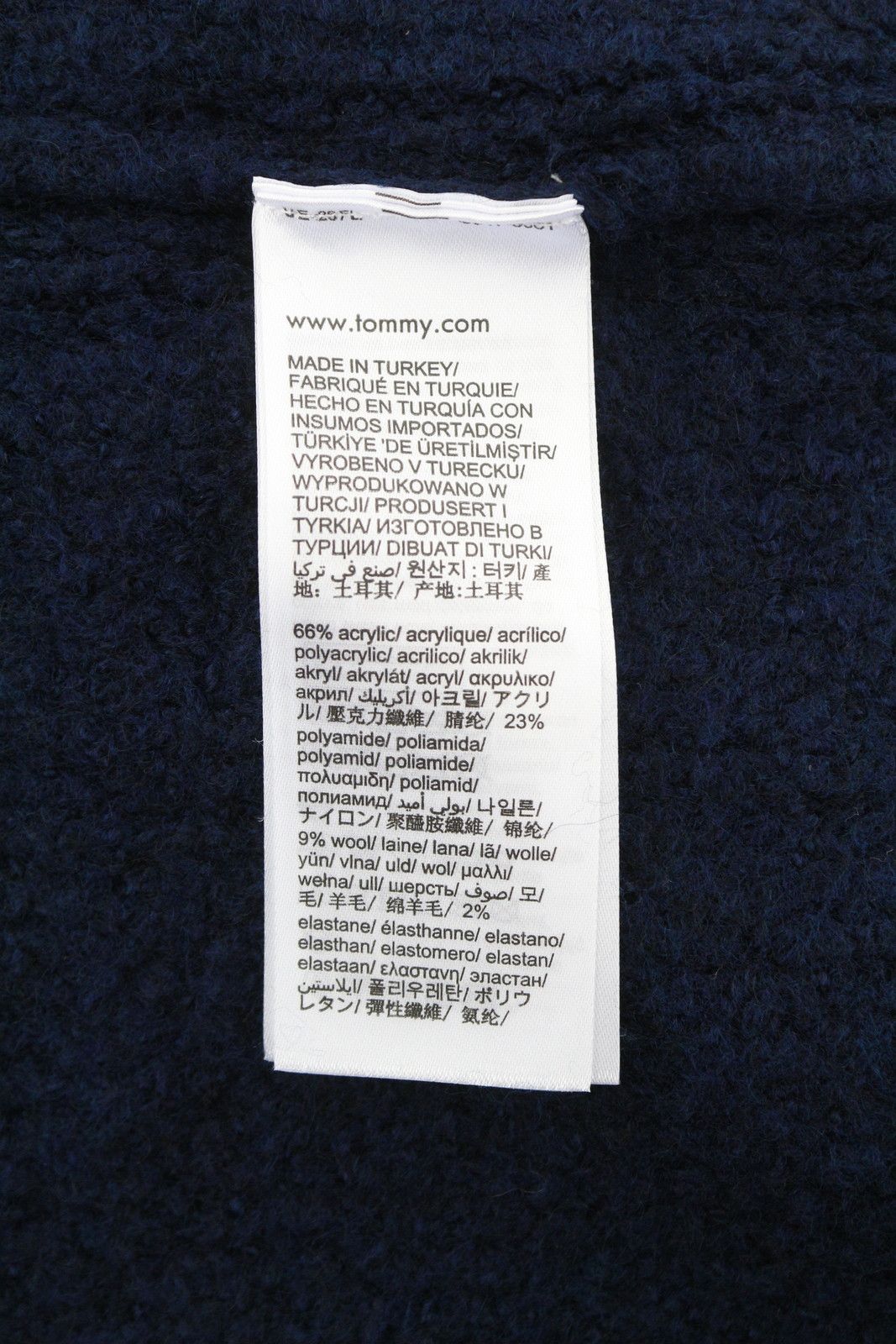 Tommy Hilfiger REQ WAFFLE M Navy Wool Blend Jumper 87386 Size US M / EU 48-50 / 2 - 6 Thumbnail