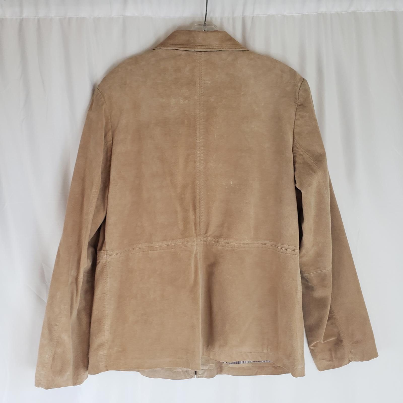 Bernhard Willhelm VTG Bernardo Women's Genuine Leather Suede Jacket Size L / US 10 / IT 46 - 6 Thumbnail