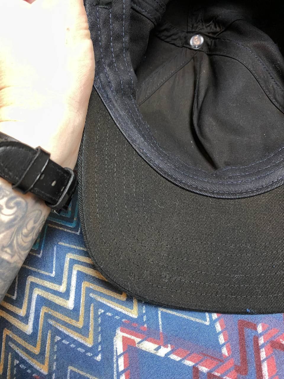 Armani Exchange Hats black Vintage Armani Exchange Cap Y2K big logo Size ONE SIZE - 11 Thumbnail