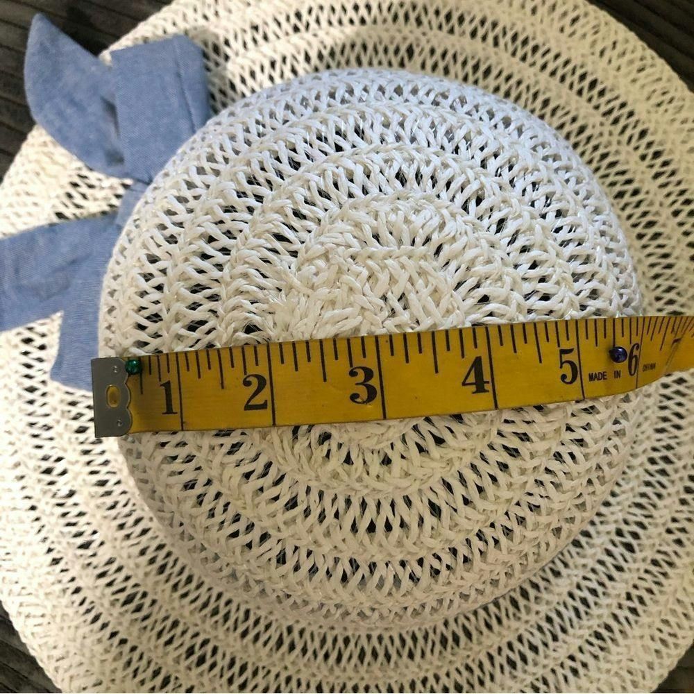 Other NWOT kids’ off- white weaved wide brim summer hat OS Size ONE SIZE - 5 Thumbnail
