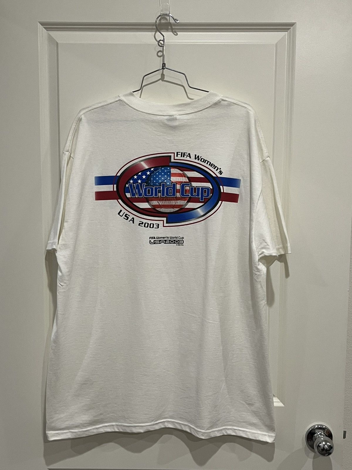 Gildan × Vintage Vintage 2003 Fifa Women’s World Cup T Shirt Size US XL / EU 56 / 4 - 1 Thumbnail