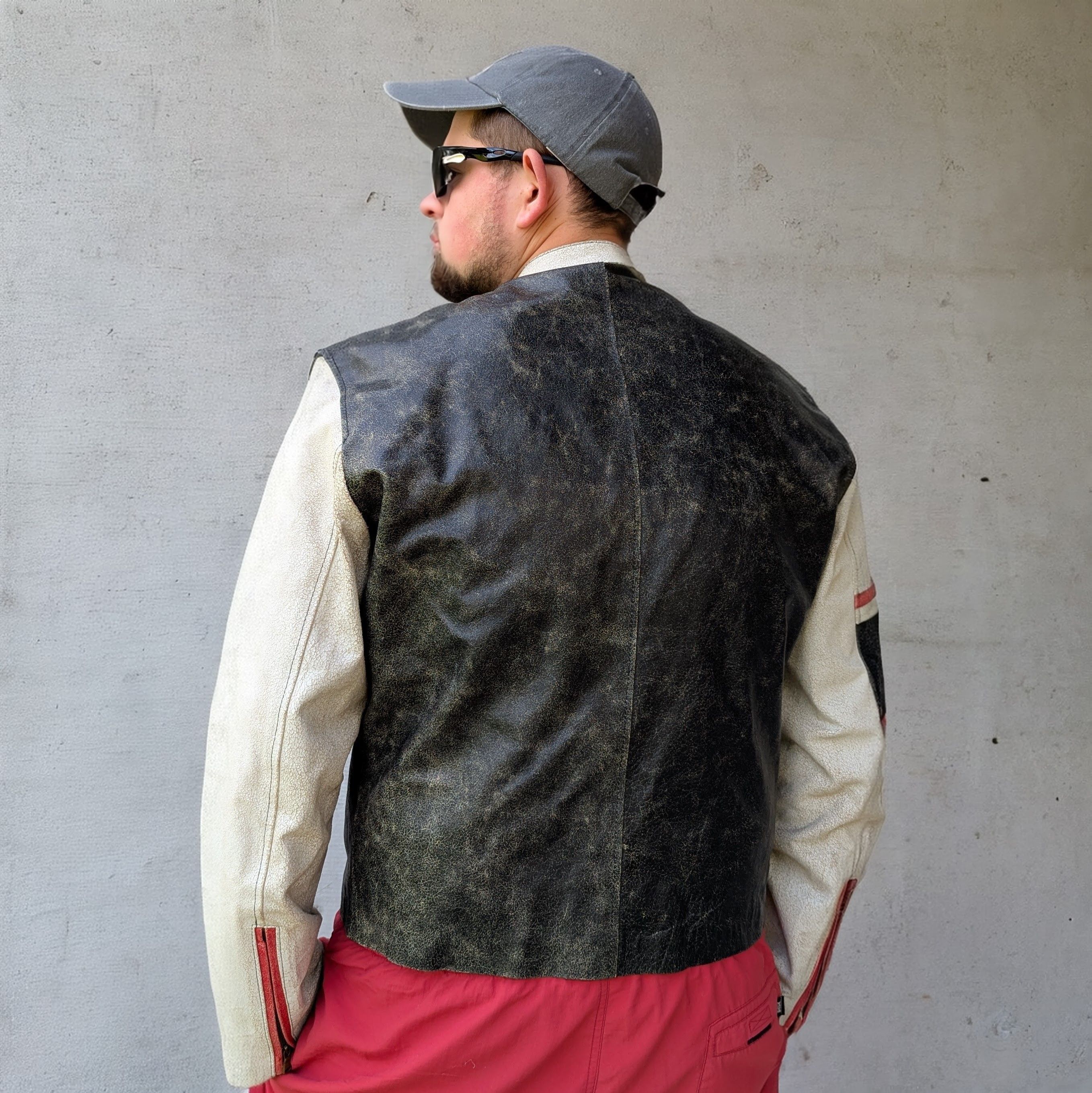 Vera Pelle × Vintage VERA PELLE Vintage Motorcycle Leather Men's Jacket Size 56 Size US XL / EU 56 / 4 - 4 Thumbnail