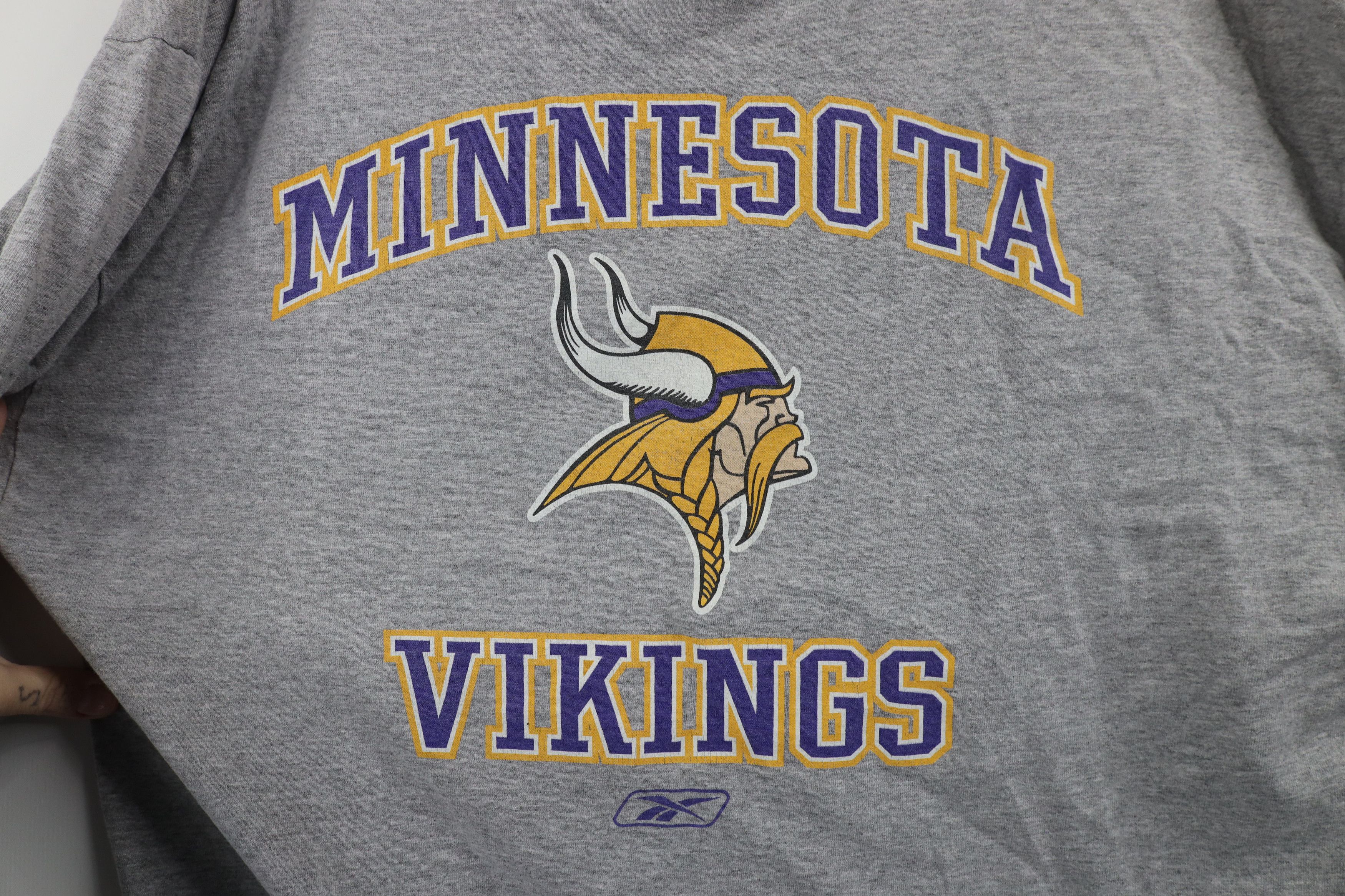 Reebok × Vintage Vintage Reebok Minnesota Vikings Long Sleeve T-Shirt Size US XL / EU 56 / 4 - 5 Thumbnail