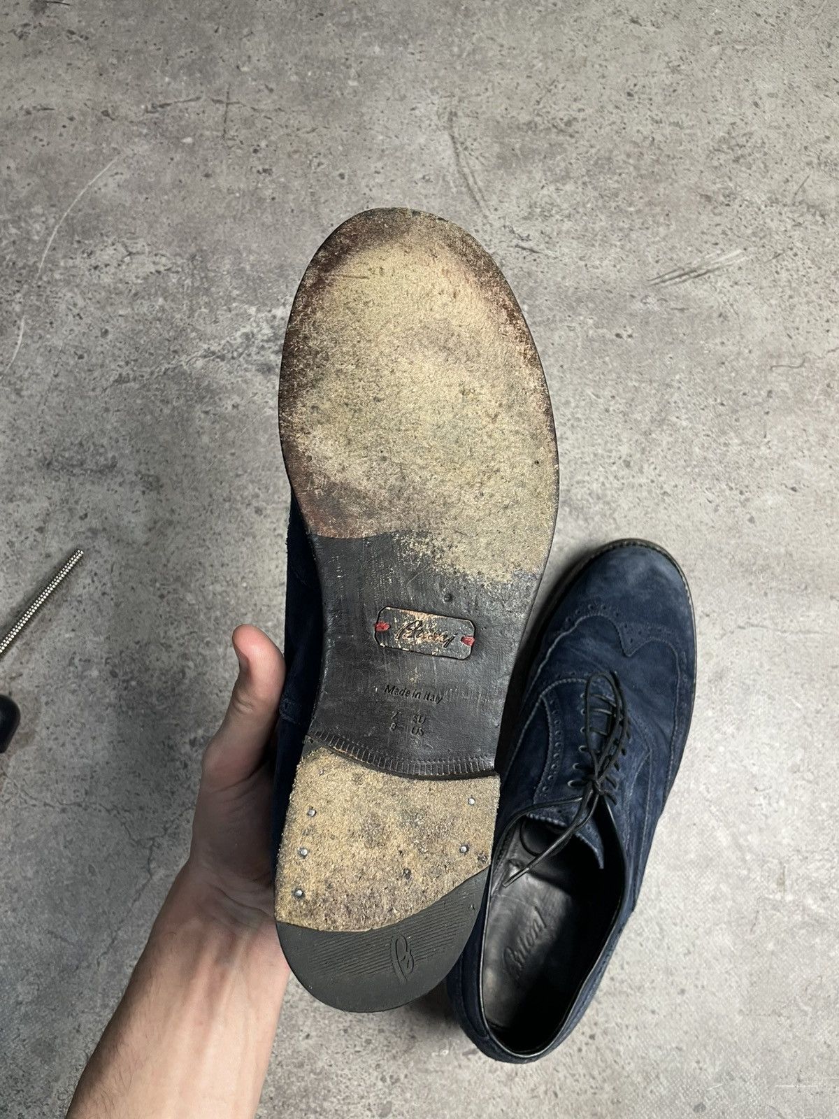 Brioni Brioni Low Top Suede Shoes Luxury RARE Size US 8 / EU 41 - 12 Thumbnail