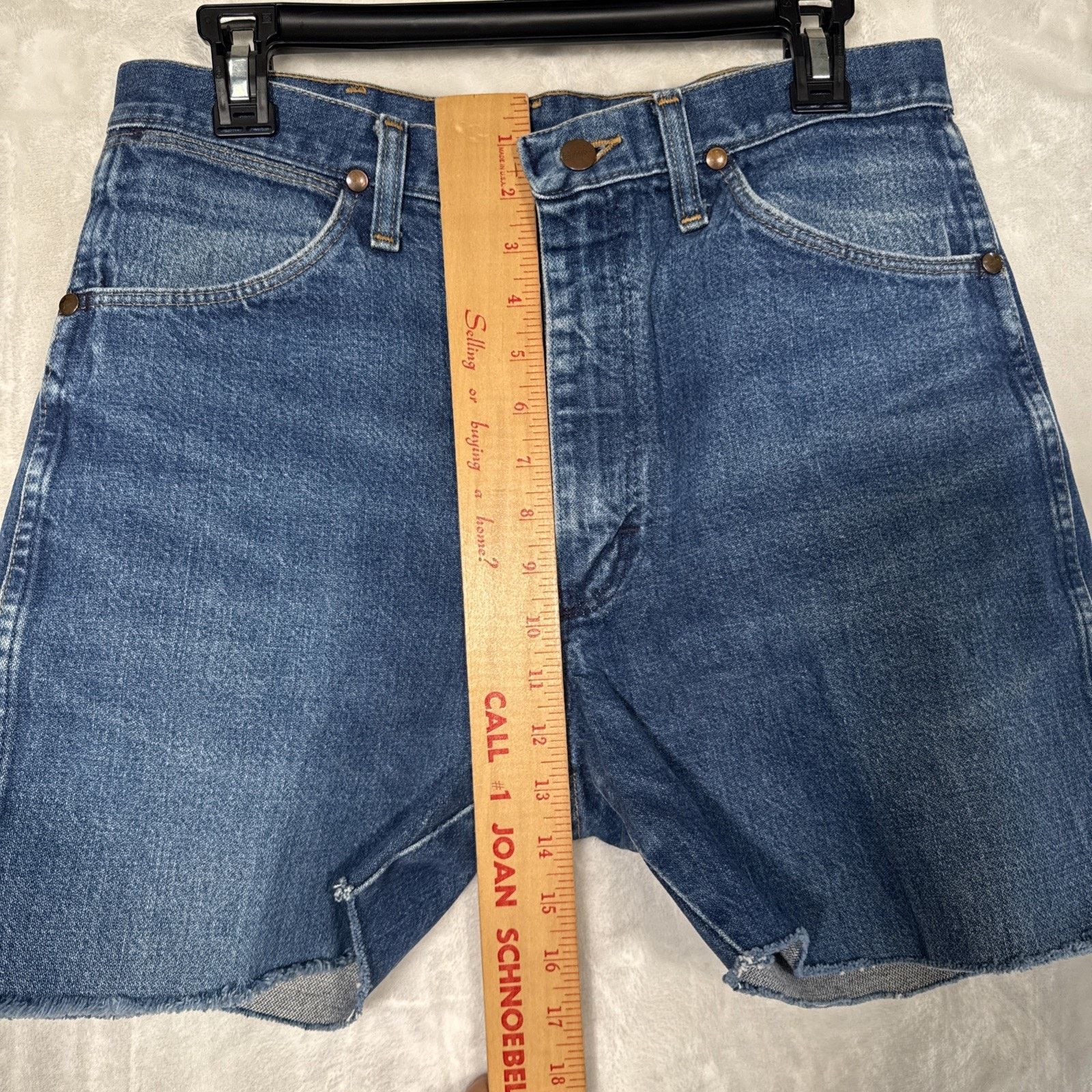 Wrangler Wrangler Shorts Mens 34 Blue 13MWZ Cutoff Distressed Cowboy Size US 34 / EU 50 - 4 Thumbnail