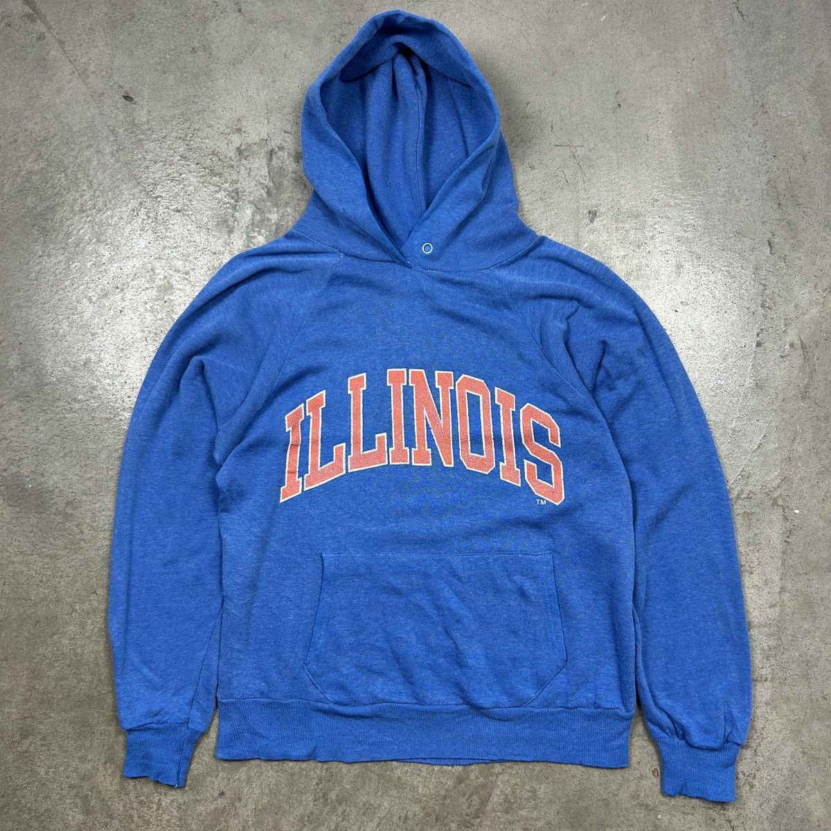 Vintage 1980s Illinois Collegiate Hoodie Size US M / EU 48-50 / 2 - 10 Thumbnail