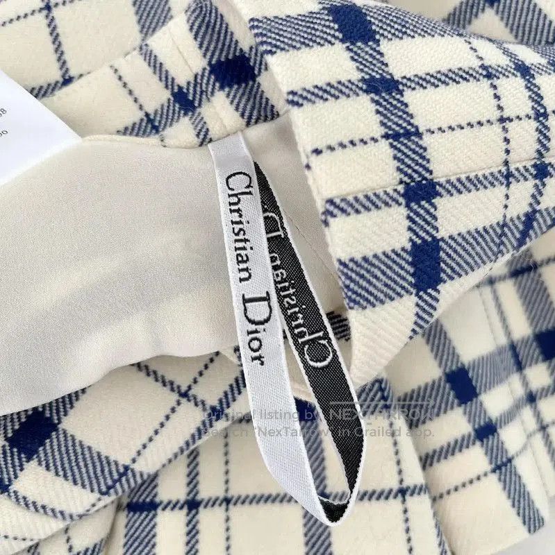 Dior Dior Checkered Wool Mini Skirt for Women . Size 22" - 5 Thumbnail