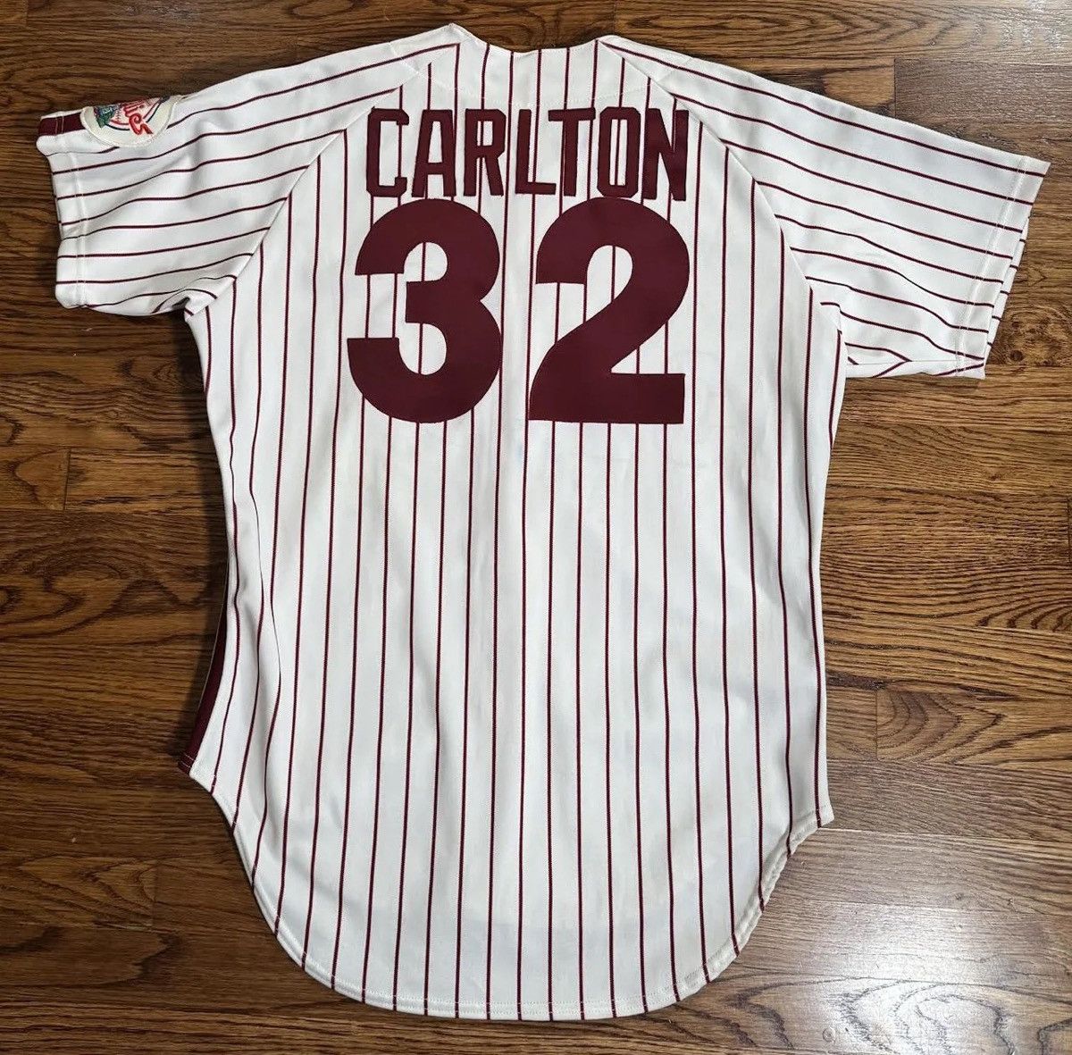 Vintage Vintage Rawlings Authentic Phillies Steve Carlton Jersey Size US L / EU 52-54 / 3 - 5 Thumbnail