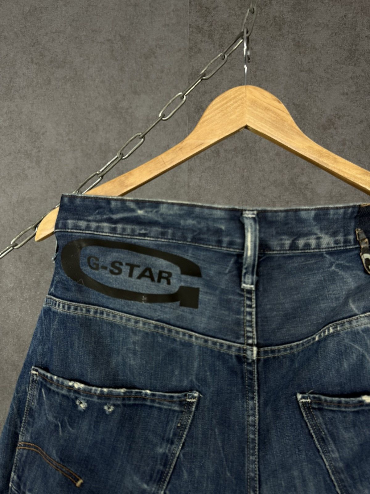 G-Star G Star Raw designer distressed denim asymmetric jeans Size US 33 - 9 Thumbnail