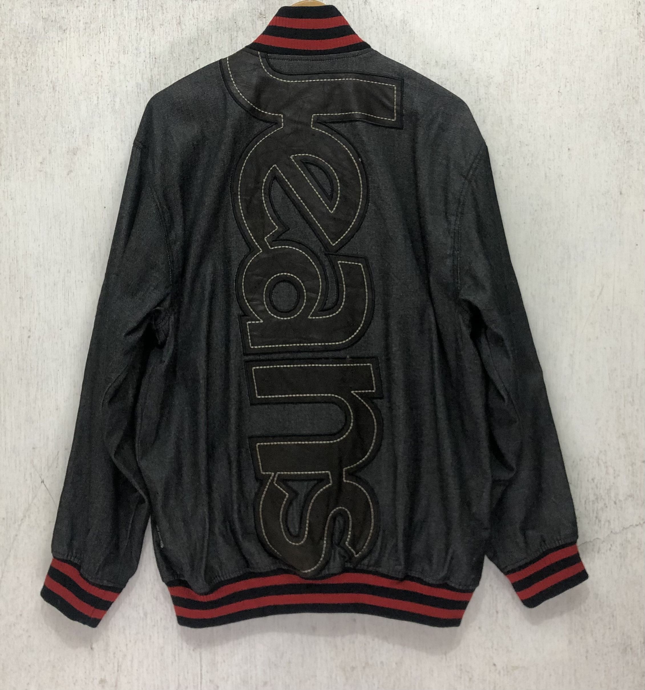 Japanese Brand New York JB jeans OVER PRINT varsity denim Size US L / EU 52-54 / 3 - 2 Thumbnail