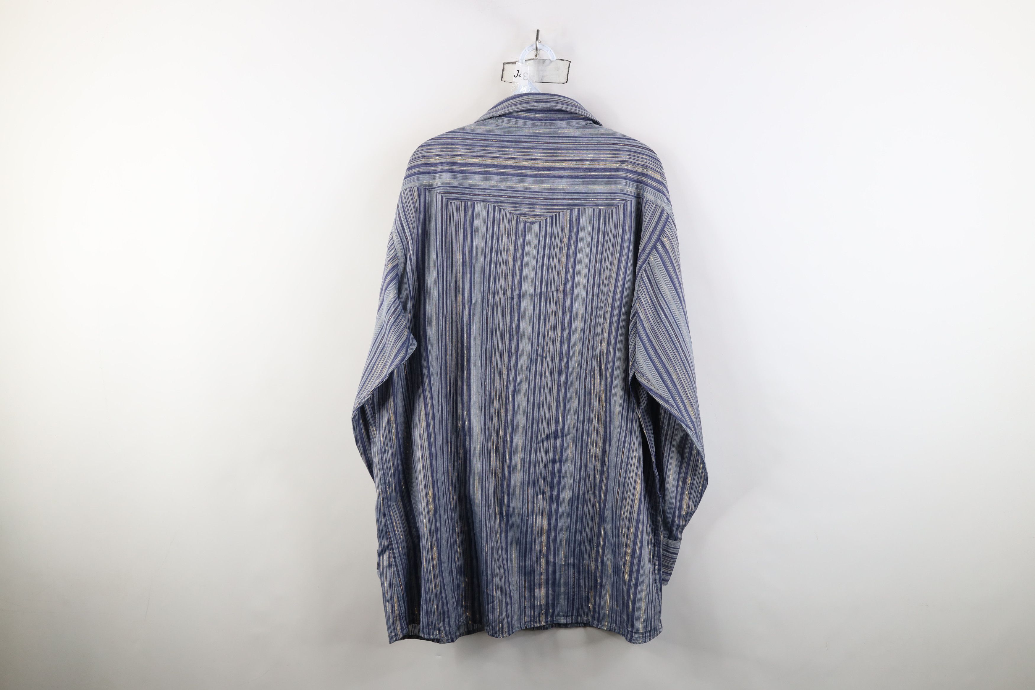 Vintage Vintage 90s Rockabilly Western Cowboy Snap Button Shirt Size US XL / EU 56 / 4 - 12 Thumbnail