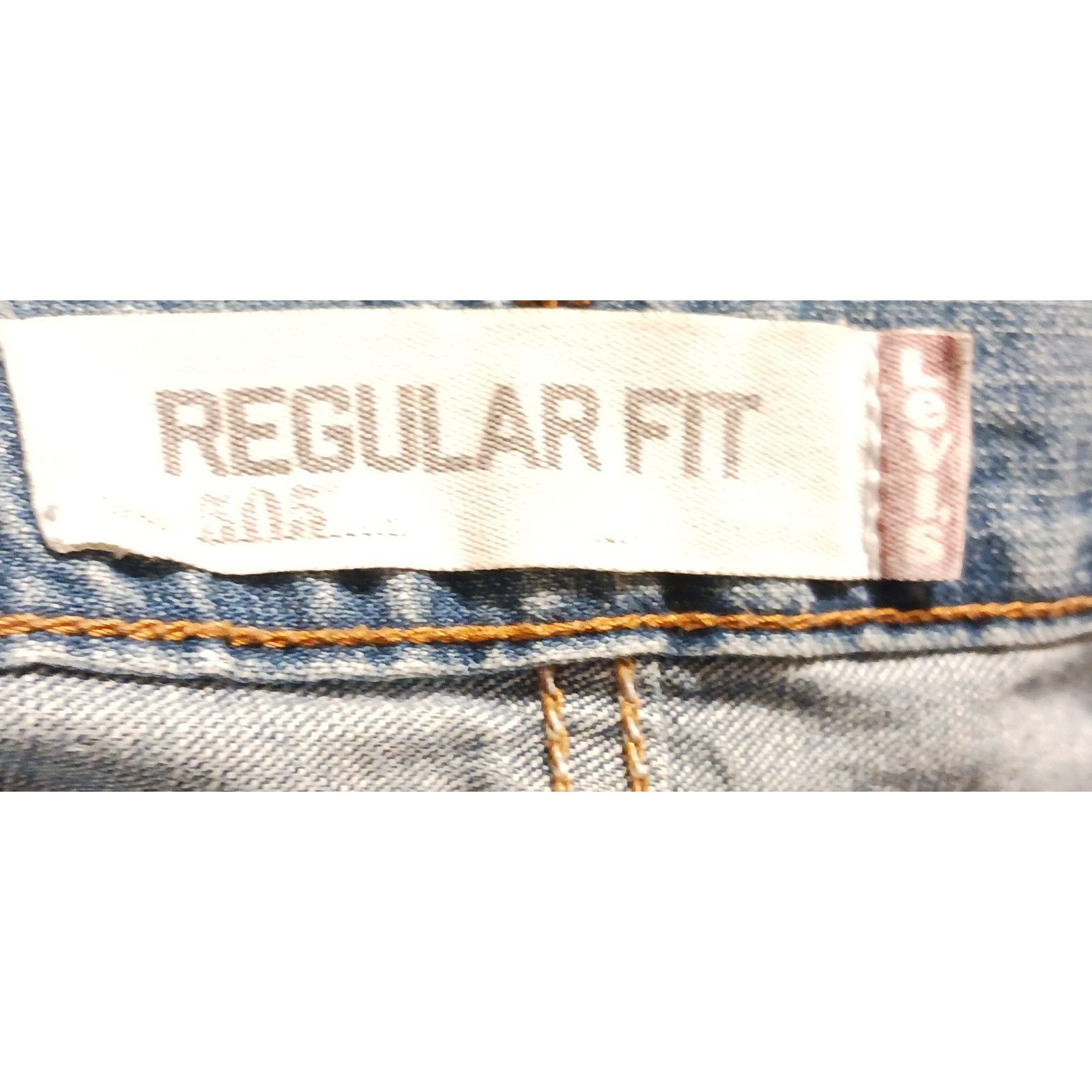 Levi's Levi's 505 Men's Regular Fit Medium Blue Wash Jeans 38Wx32L Size US 36 / EU 52 - 7 Thumbnail