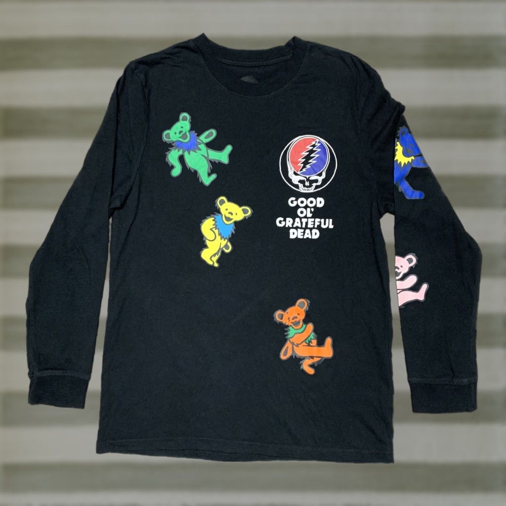 Vintage VINTAGE Good Ol’ Grateful Dead Black Long Sleeve Men's T-Shirt Dancing Bears Size Medium Size US M / EU 48-50 / 2 - 1 Thumbnail