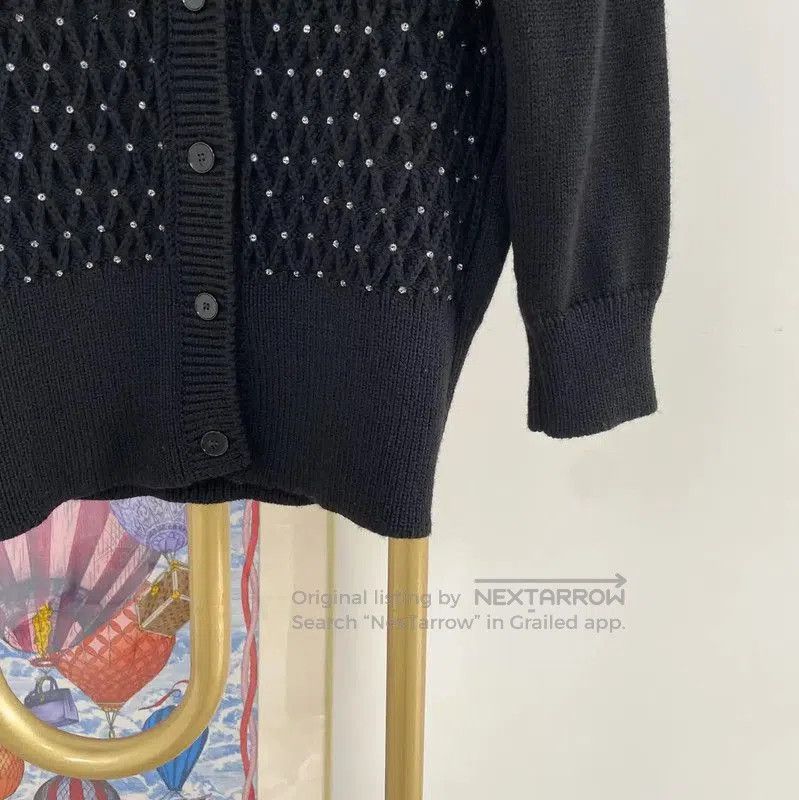 Dior Dior Black Wool Short Sleeve Sweater . Size S / US 4 / IT 40 - 4 Thumbnail