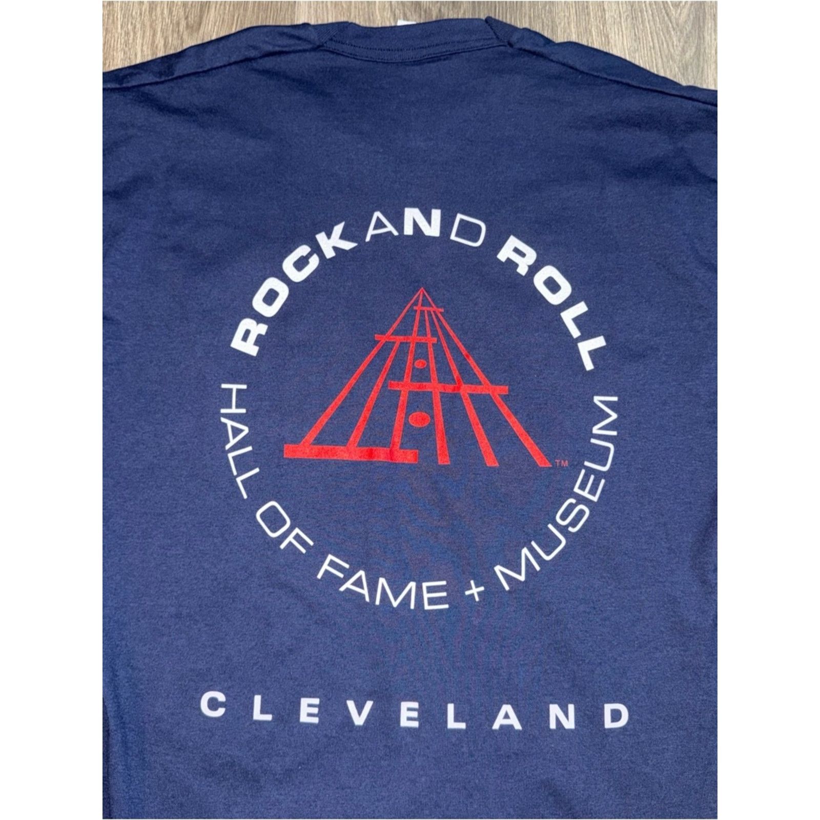 Fruit Of The Loom Rock & Roll Hall of Fame + Museum Navy Blue T-Shirt Size XL Size US XL / EU 56 / 4 - 7 Thumbnail