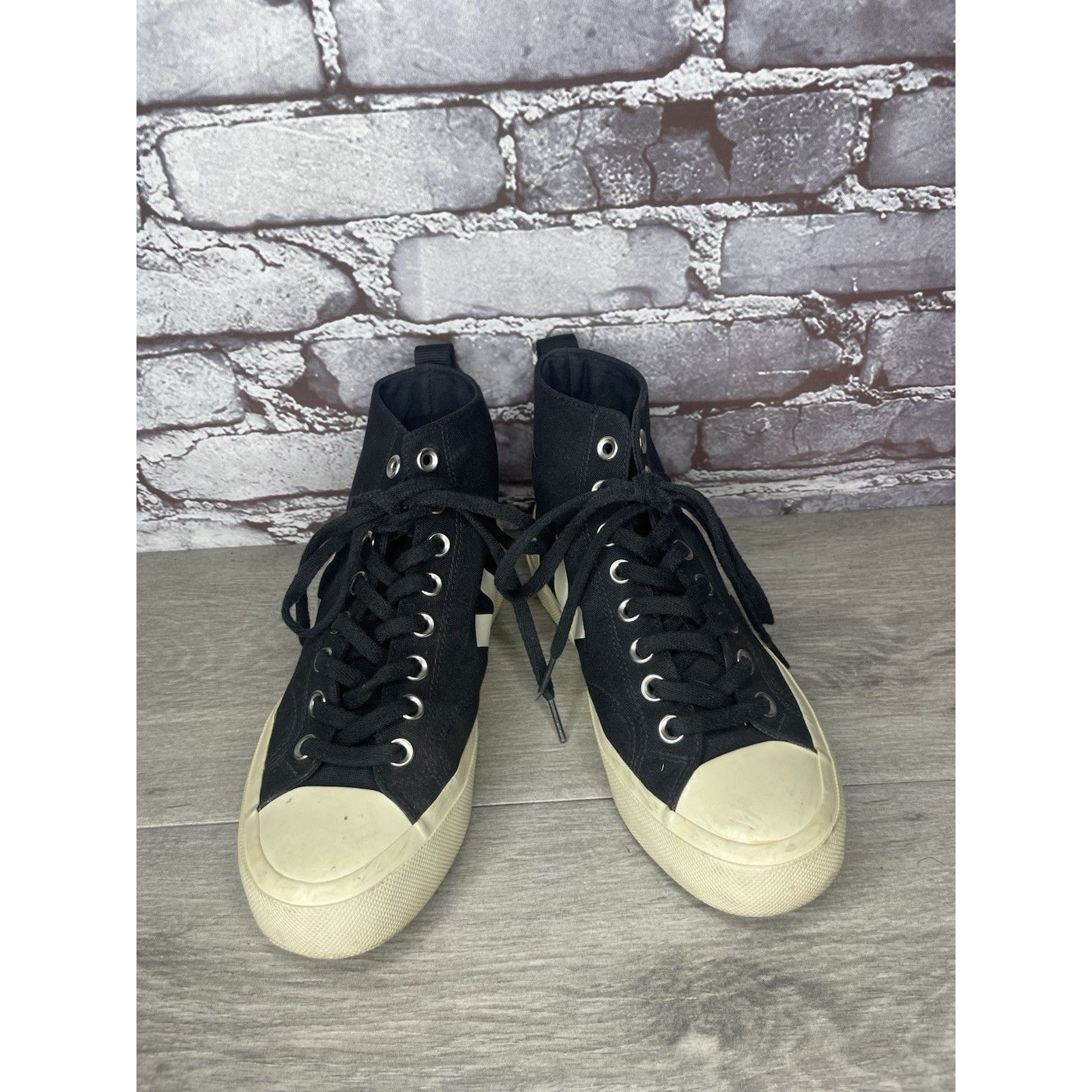 Veja Veja Wata II Canvas Hi-Top Black White Lace Up Pierre Sneake Size US 7 / IT 37 - 11 Thumbnail