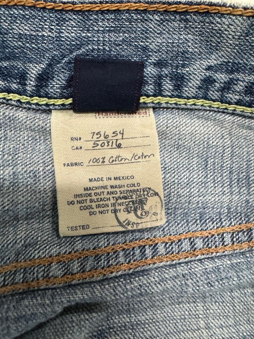 Levi's 💥INSANE💥CRAZY THRASHED ABRECROMBIE FLARED BELL BOTTOM JEANS Size US 35 - 14 Thumbnail