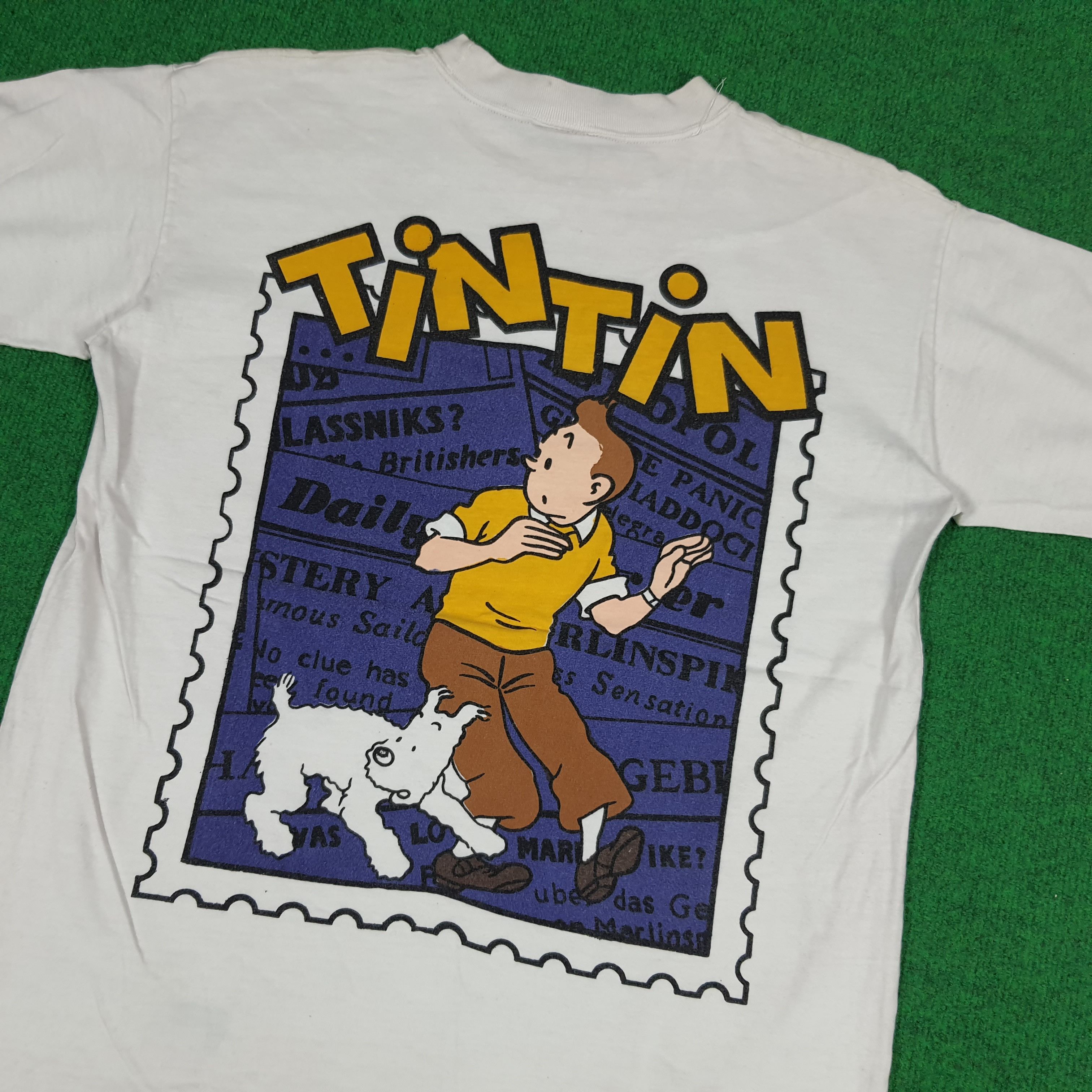 Vintage Vintage Adventure of TinTin Photo Stamp Tees Size US M / EU 48-50 / 2 - 4 Thumbnail