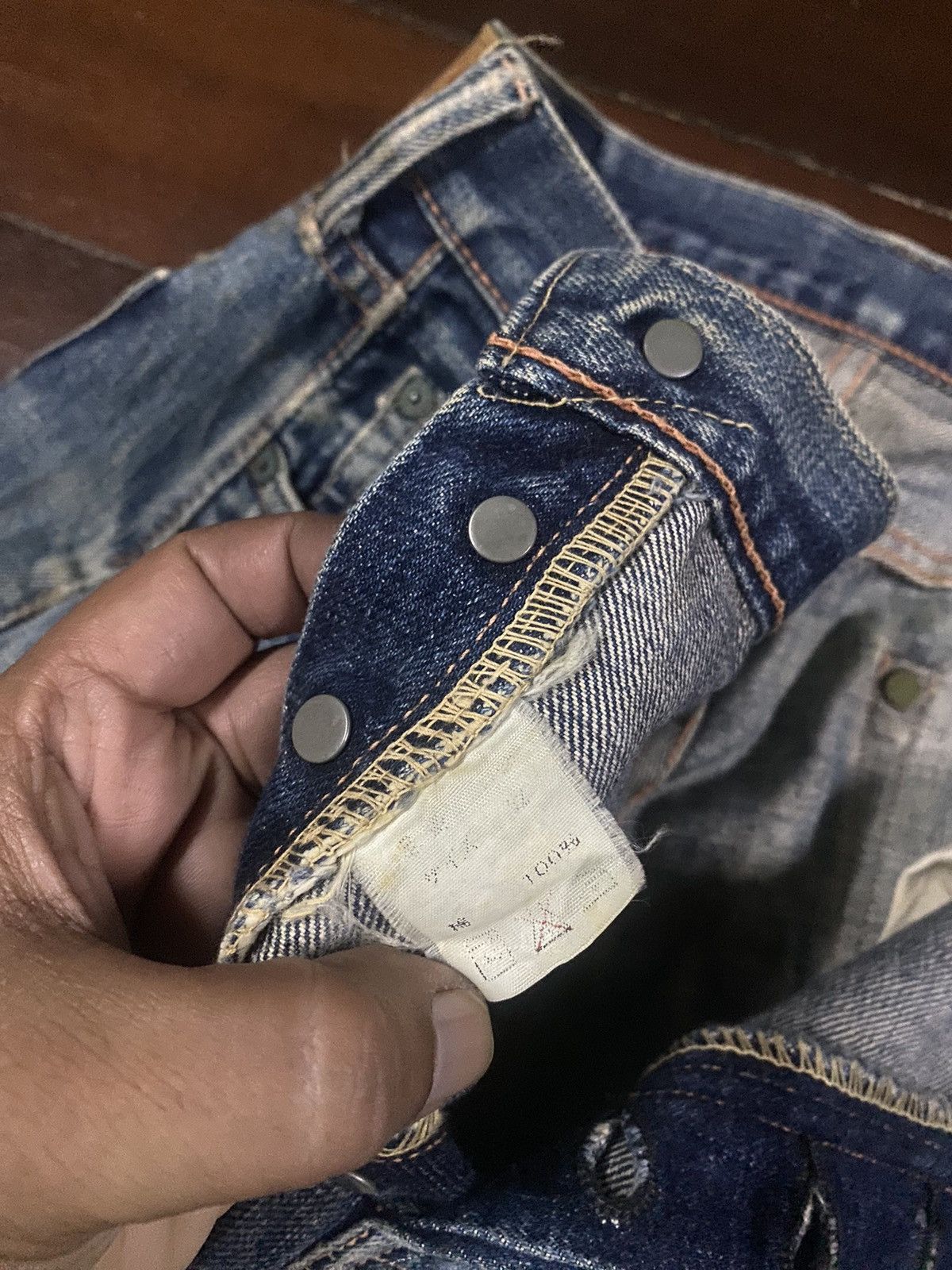 Full Count & Co. FIRE 🔥 FULL COUNT RUSTY DISTRESSED NICE FADED Size US 33 - 11 Thumbnail
