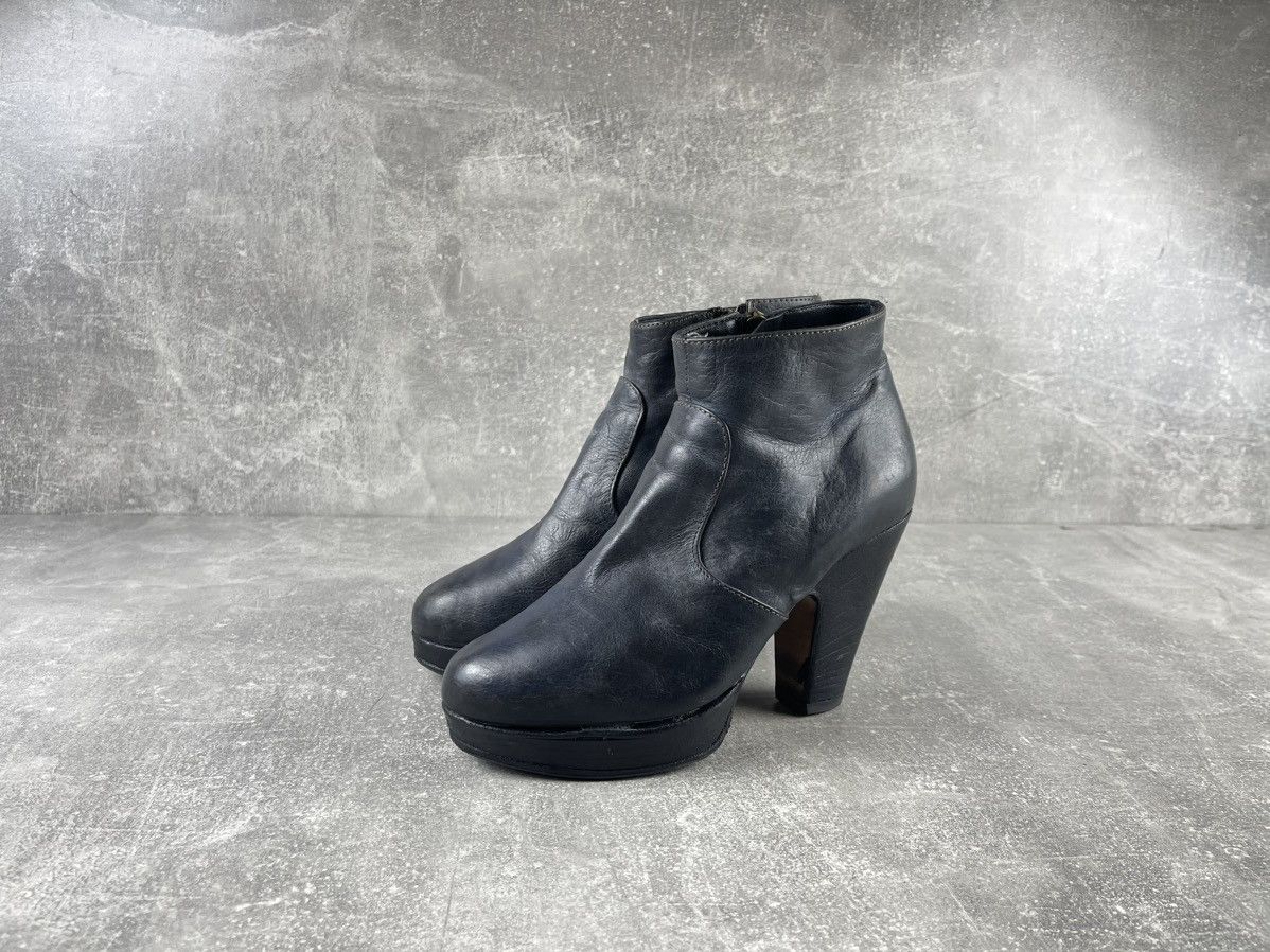 Fiorentini + Baker Fiorentini + Baker Platform Leather Ankle Boots Black Size US 7 / IT 37 - 1 Thumbnail