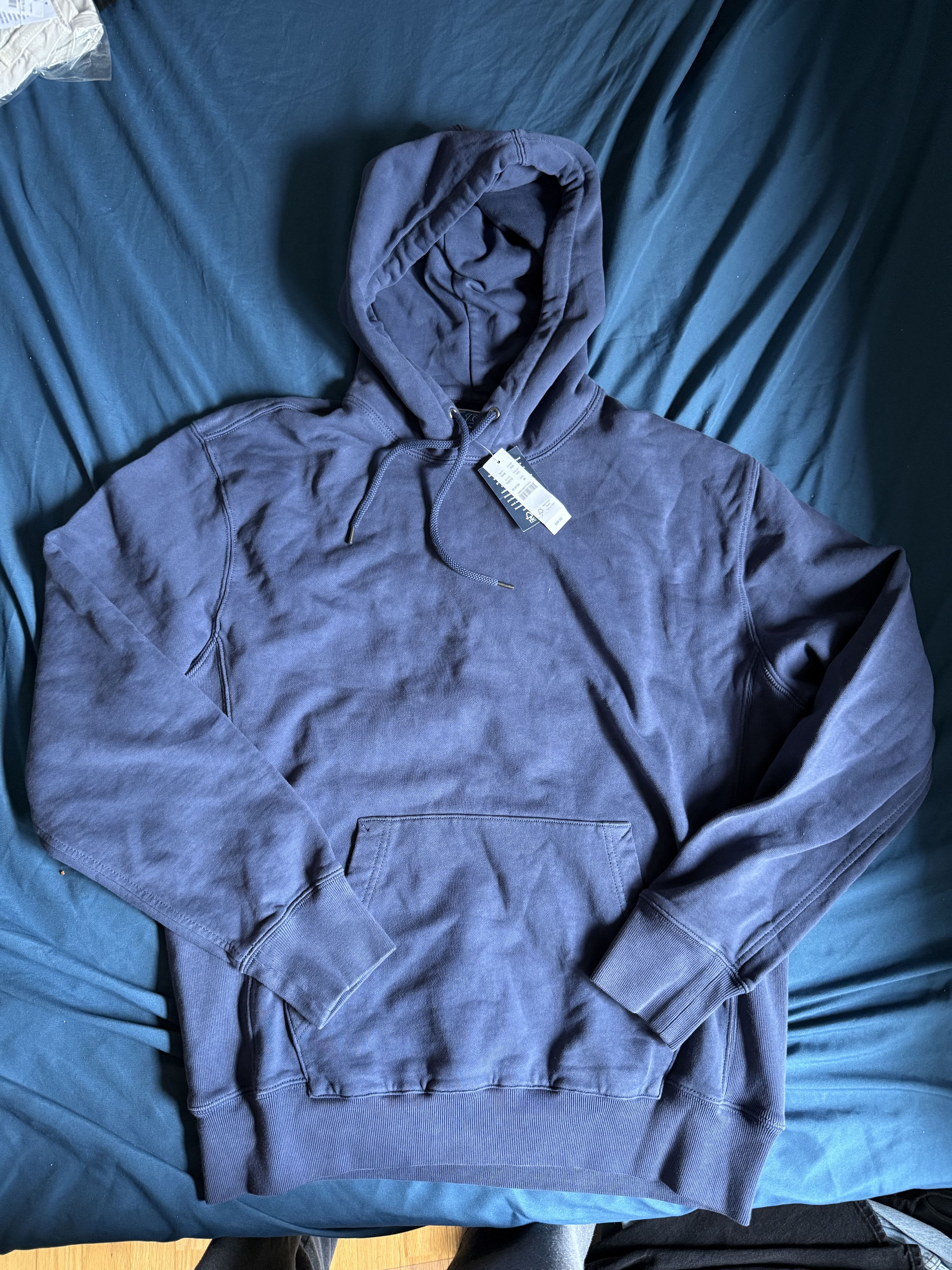 J.Crew J. Crew Garment Dyed French Terry Hoodie Sweatshirt Medium Size US M / EU 48-50 / 2 - 2 Thumbnail