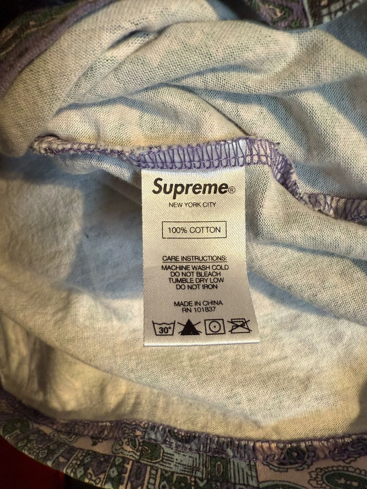 Supreme Supreme Patchwork Paisley S/S Top Medium SS19 Size US M / EU 48-50 / 2 - 3 Thumbnail